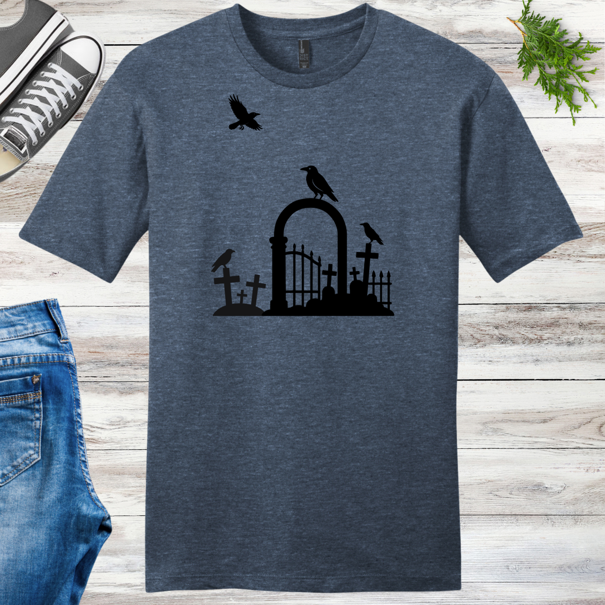 Cemetery Crows Unisex Tee