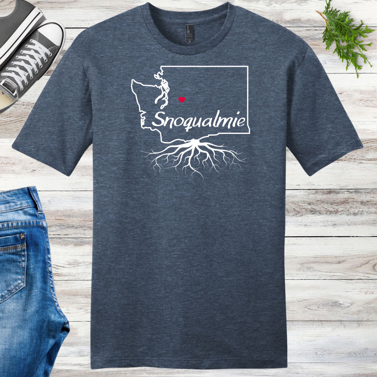 Snoqualmie Roots Unisex Tee Template