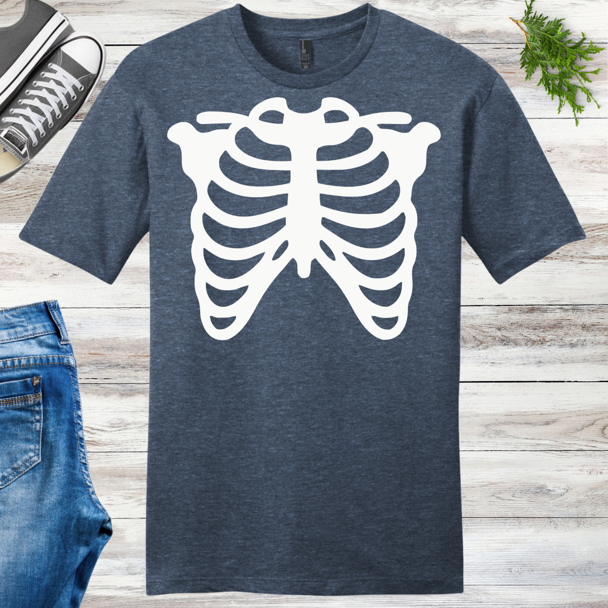 Glow Skeleton Ribs Unisex Tee