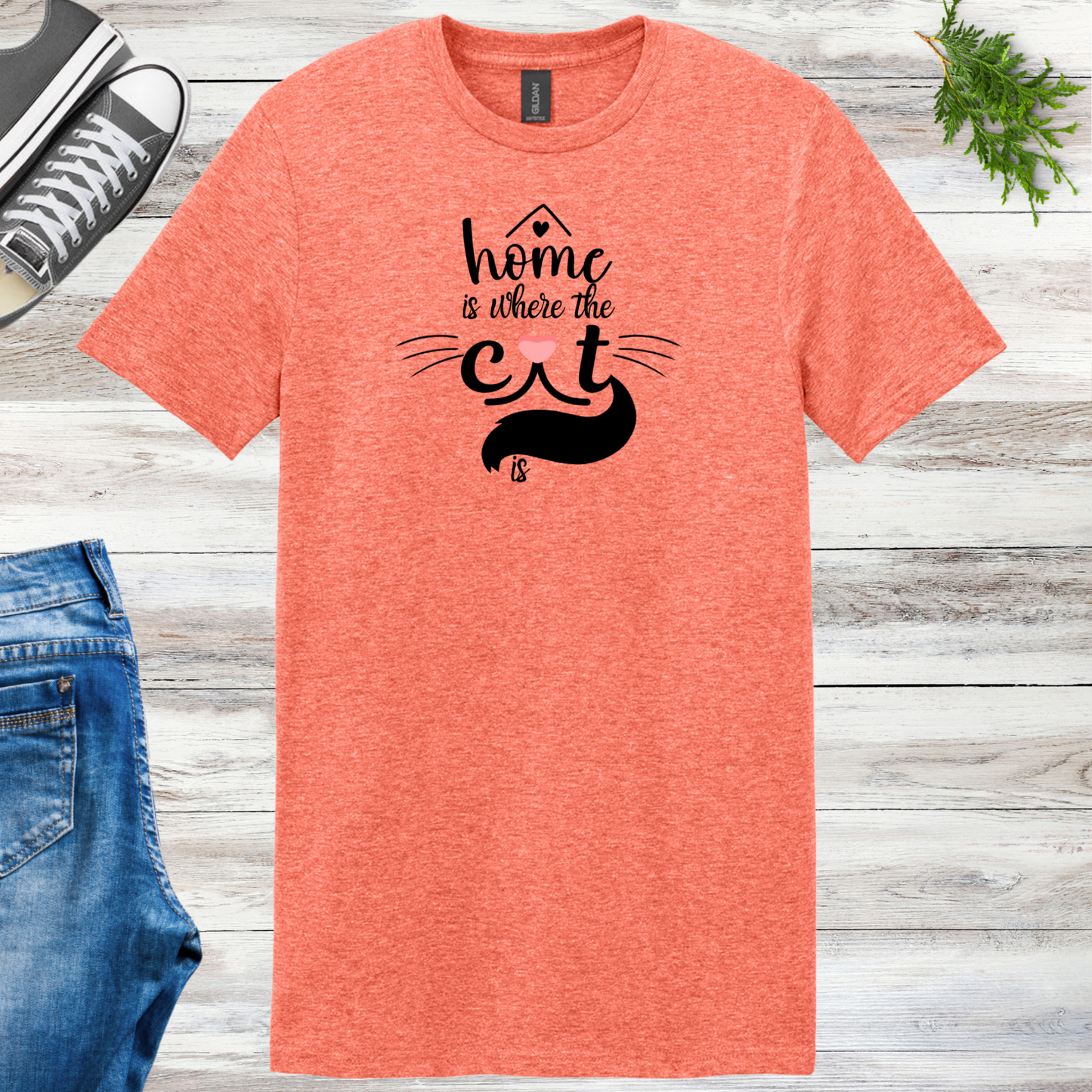 Home Is Where The Cat Is Unisex Tee