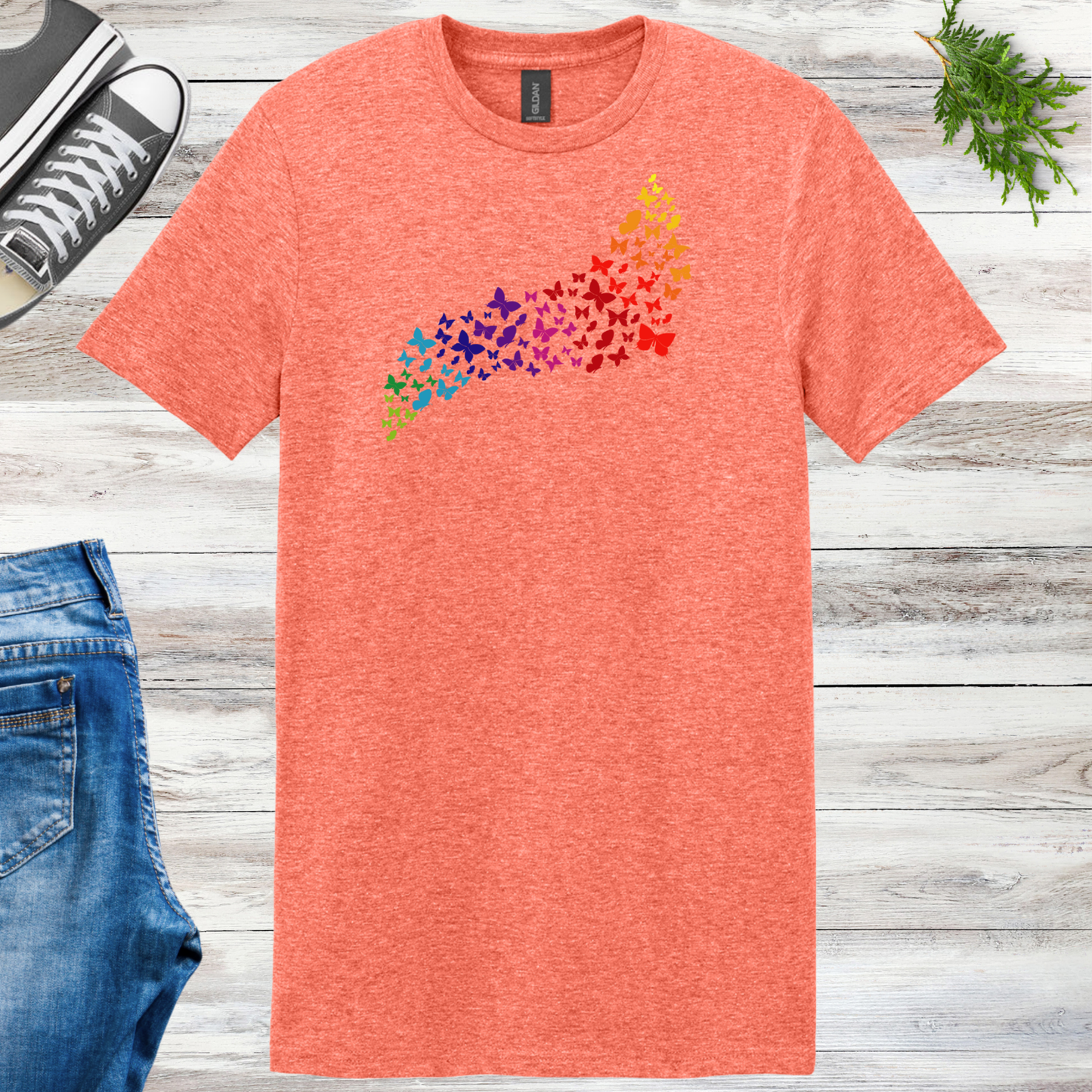 Butterfly Rainbow Unisex Tee