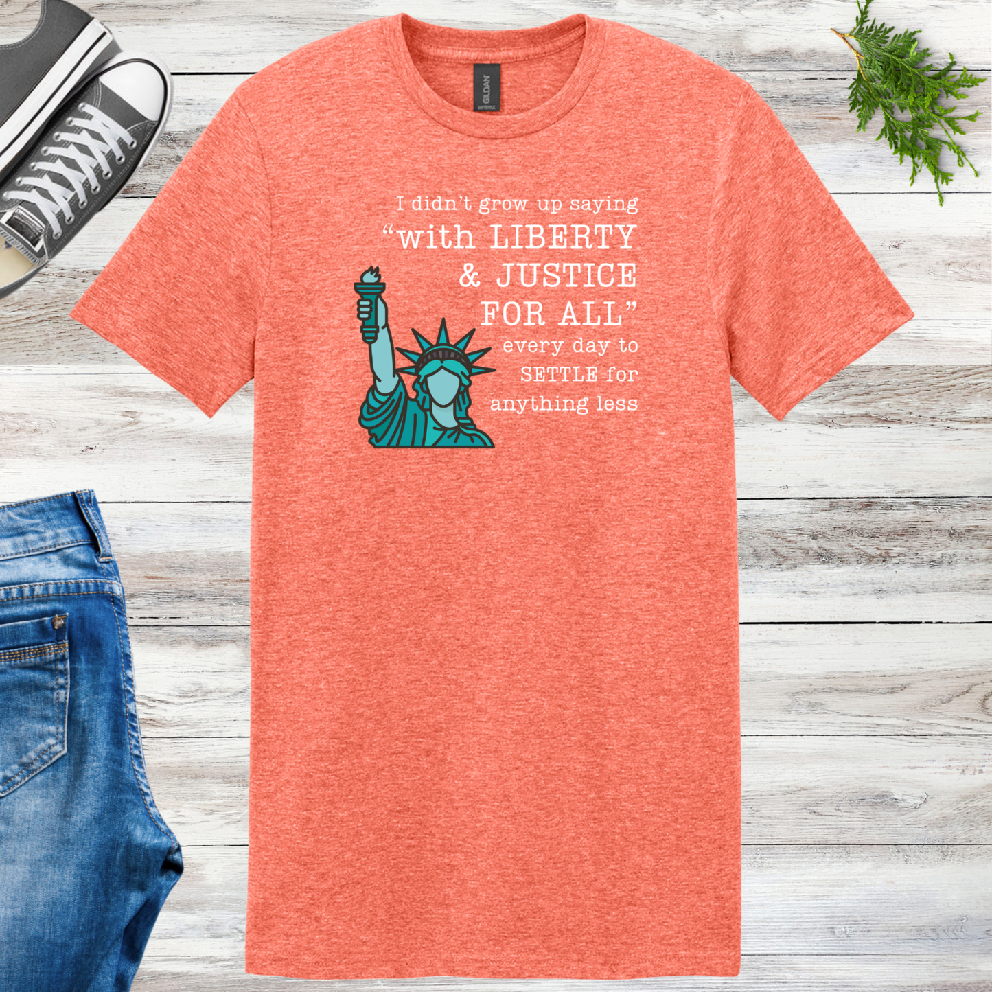 Green Liberty Unisex Tee
