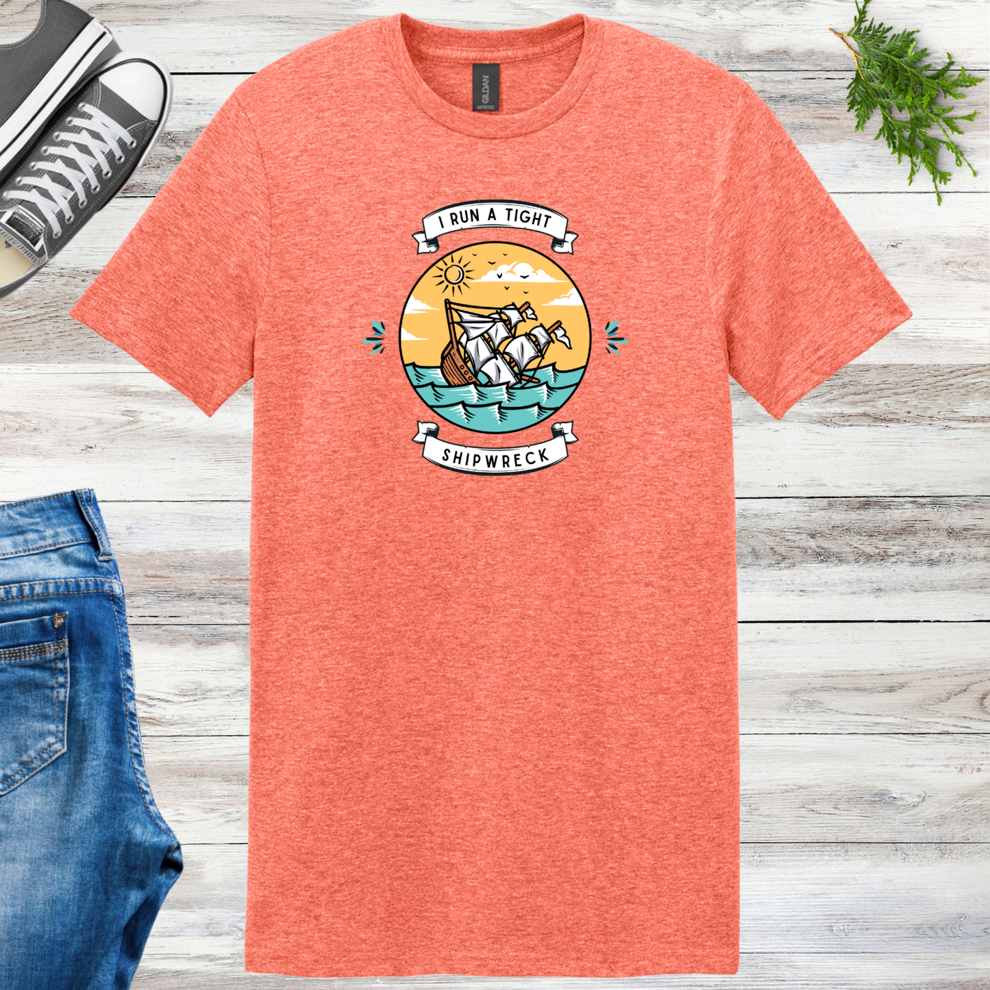 Run A Tight Shipwreck Unisex Tee