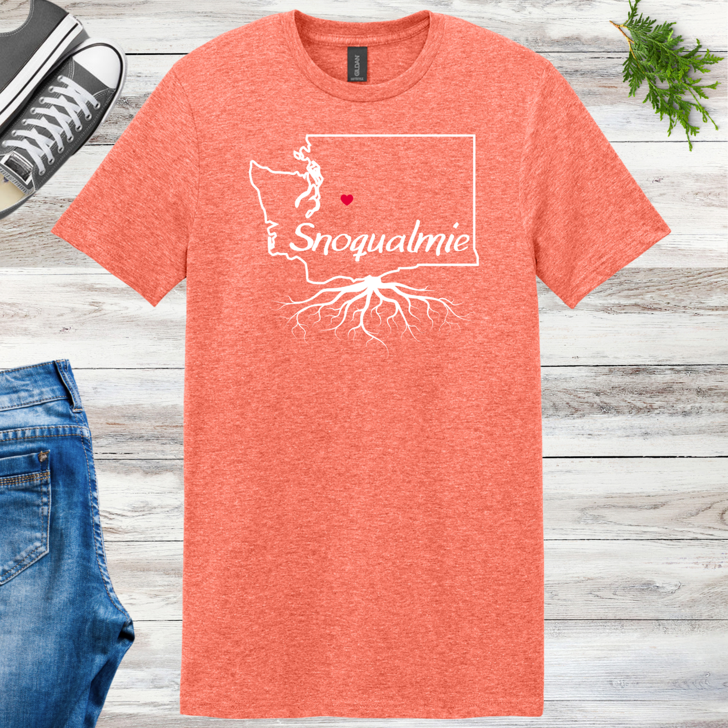 Snoqualmie Roots Unisex Tee Template