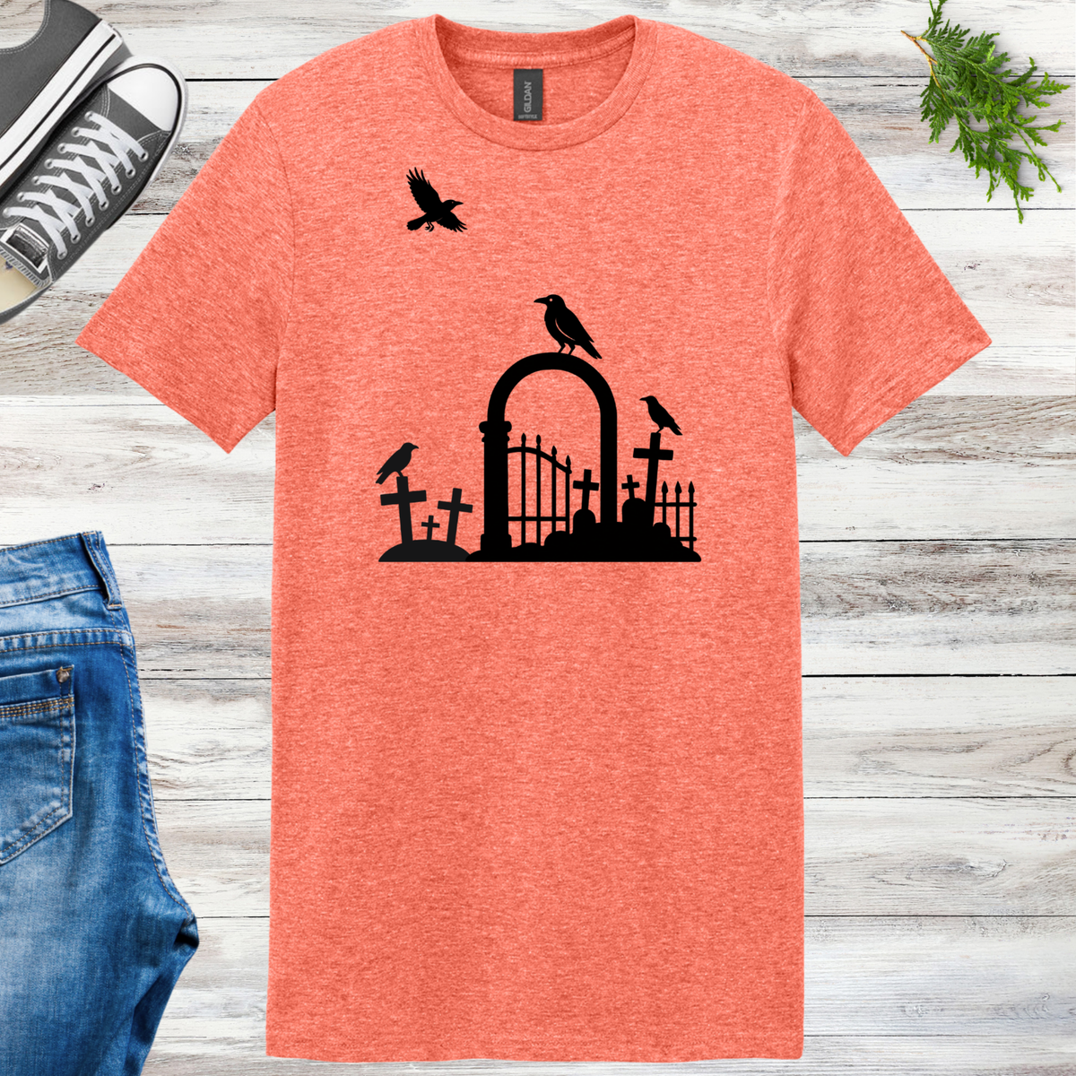 Cemetery Crows Unisex Tee