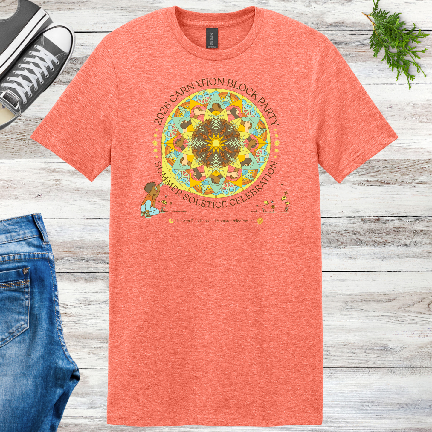 Carnation Solstice Block Party Unisex Tee