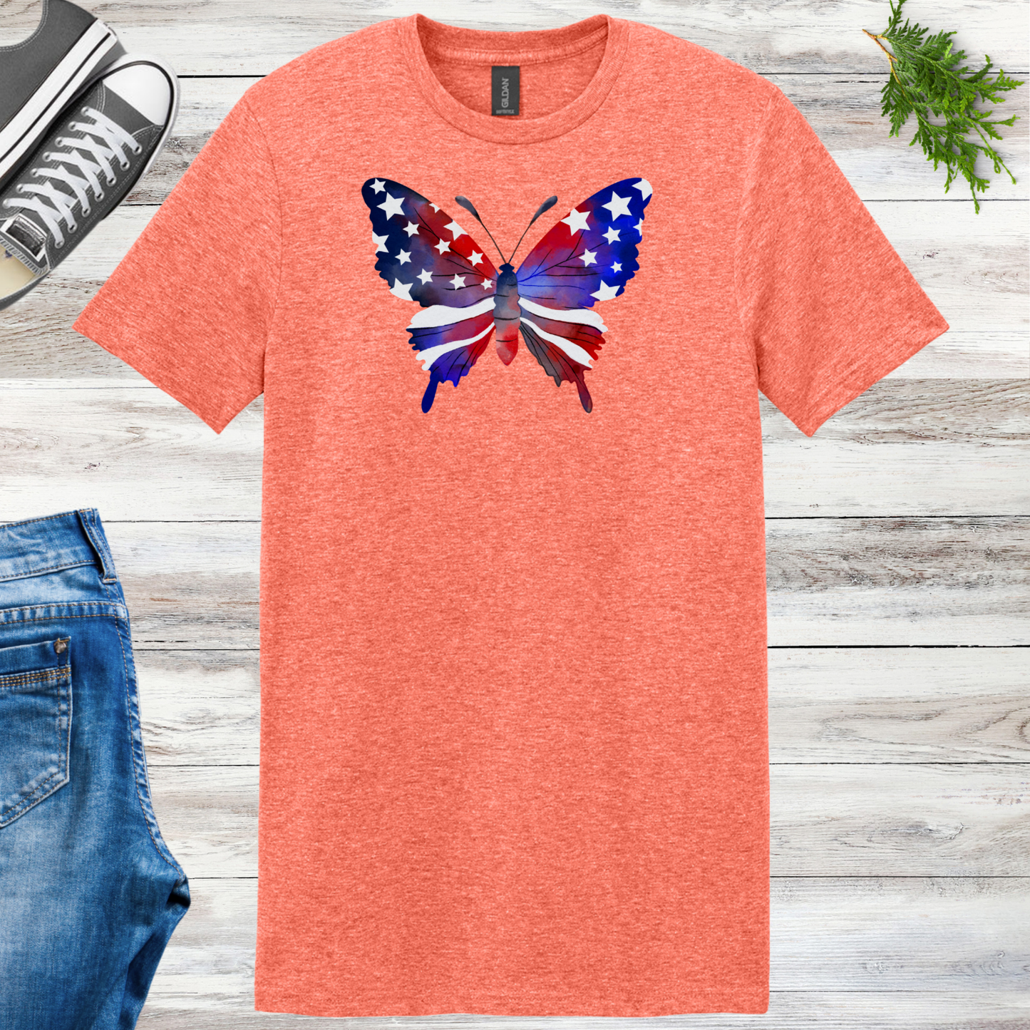4th Of July Butterfly Unisex Tee