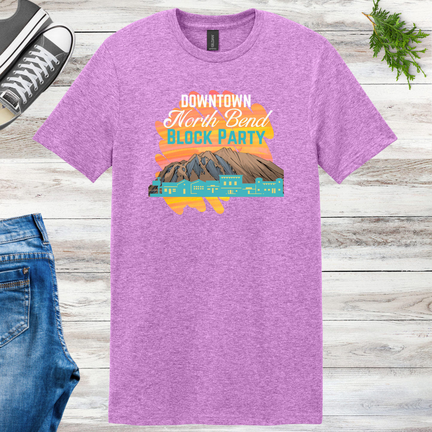 Downtown North Bend Block Party Unisex Tee