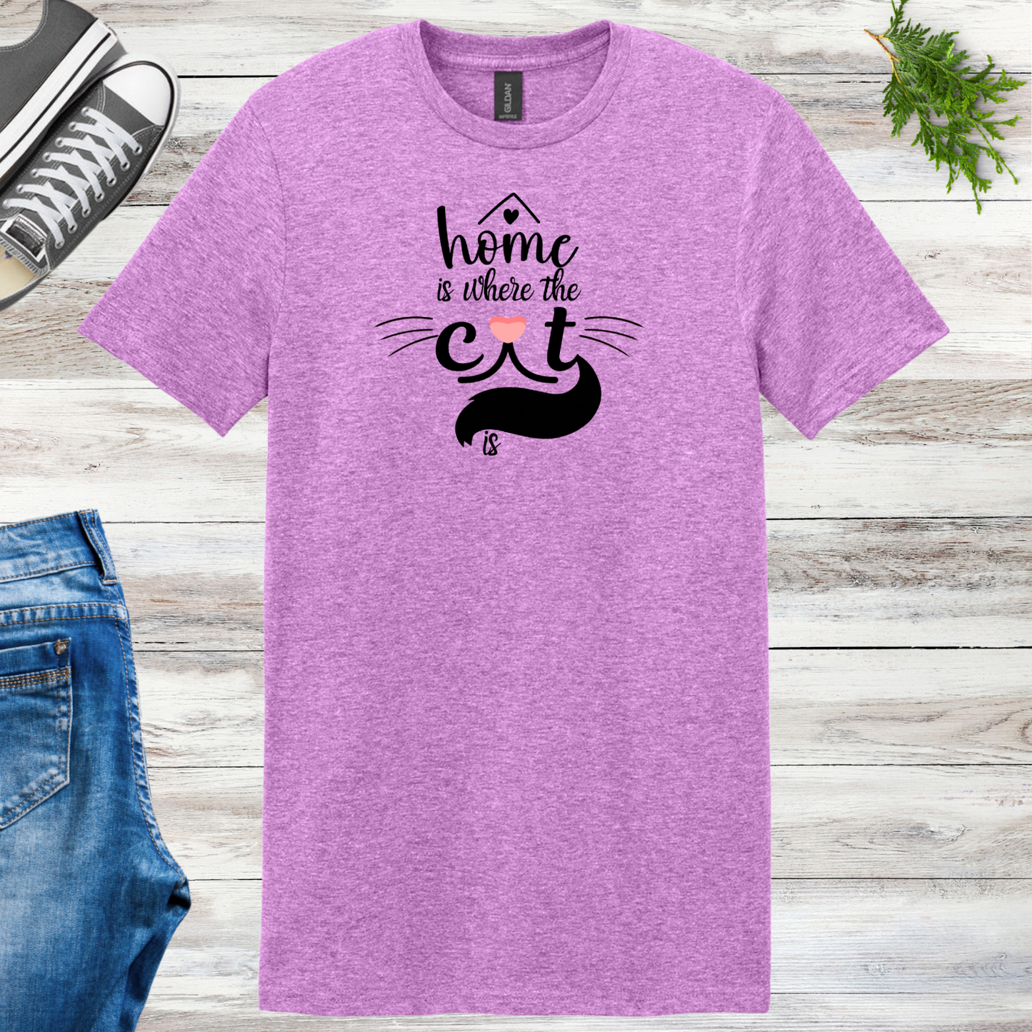 Home Is Where The Cat Is Unisex Tee