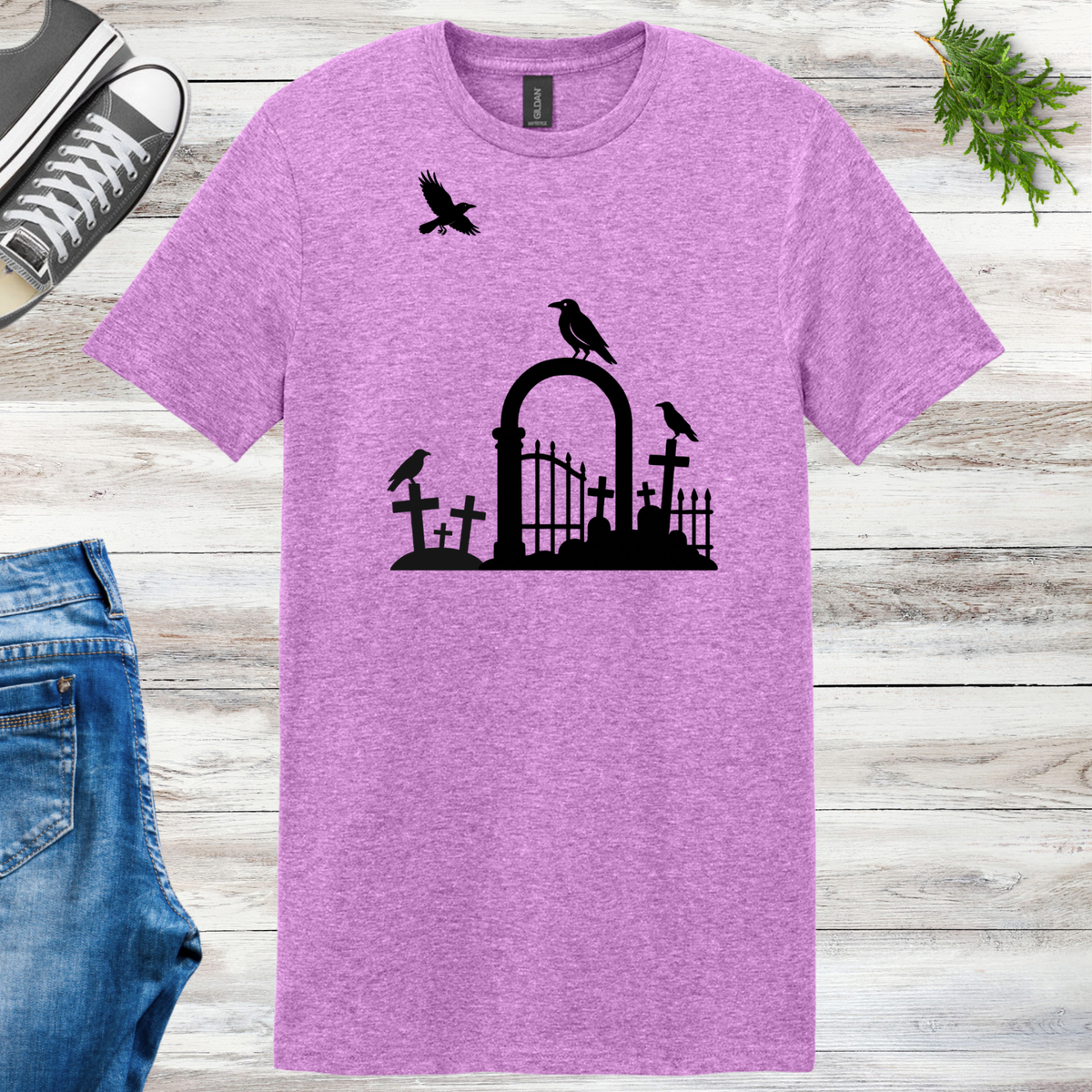 Cemetery Crows Unisex Tee