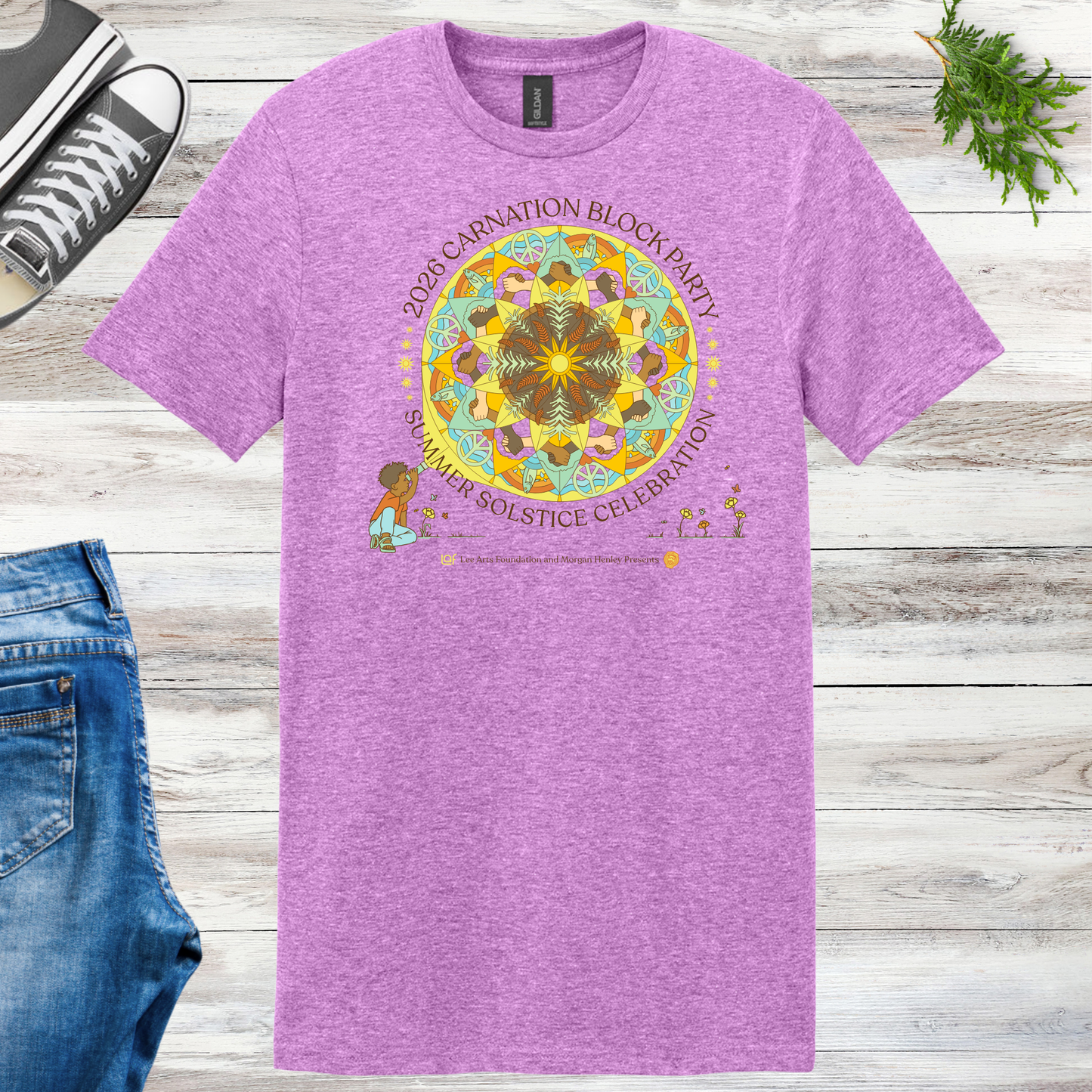 Carnation Solstice Block Party Unisex Tee
