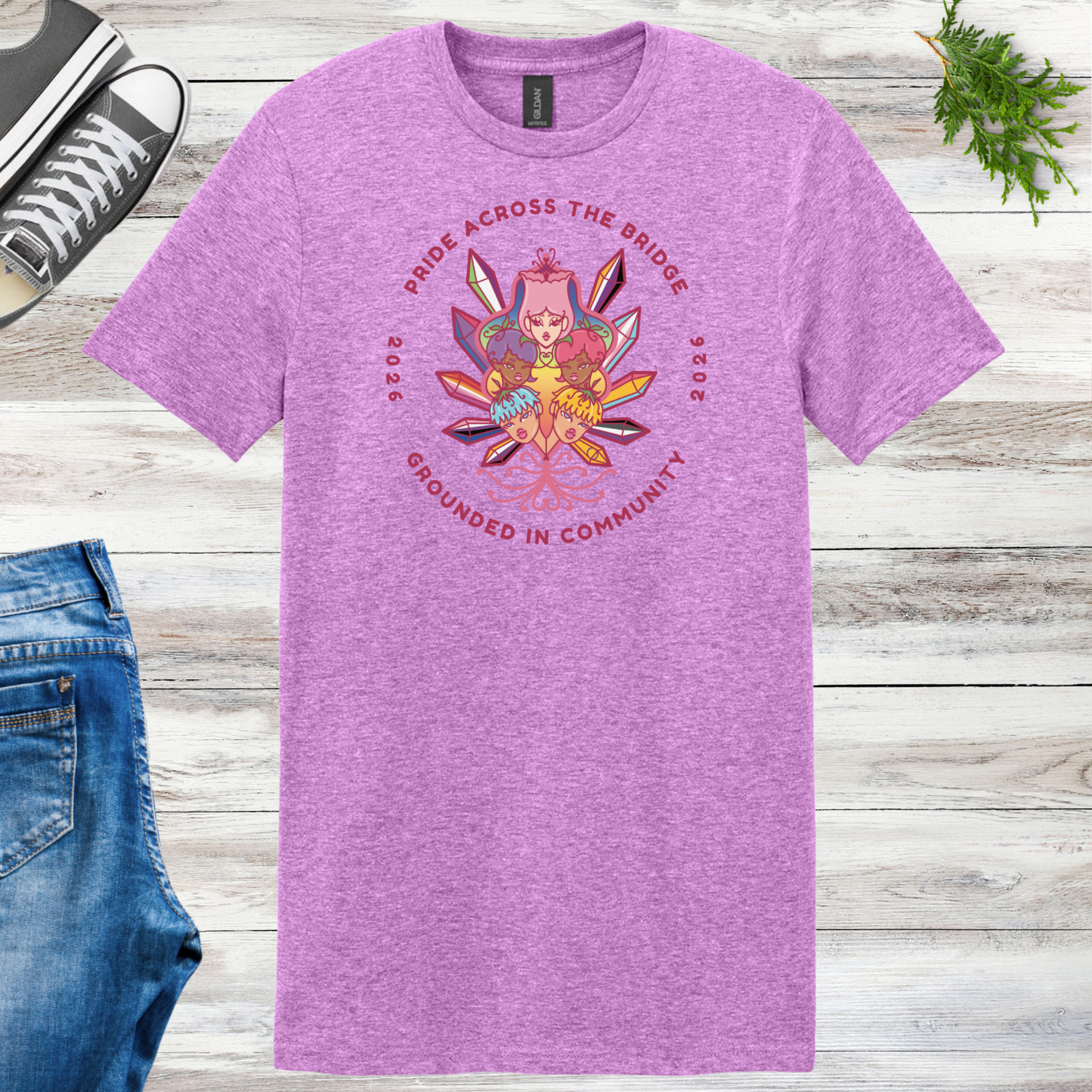 Pride Across the Bridge 2026 Unisex Event Tee