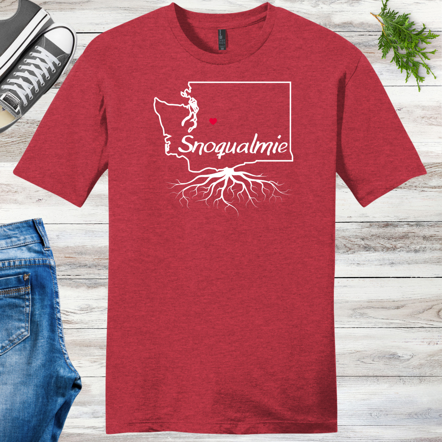 Snoqualmie Roots Unisex Tee Template