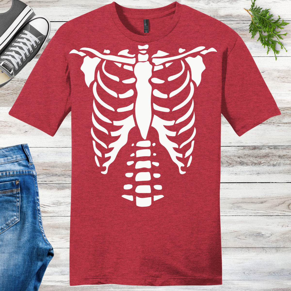 Glow Skeleton Torso Unisex Tee