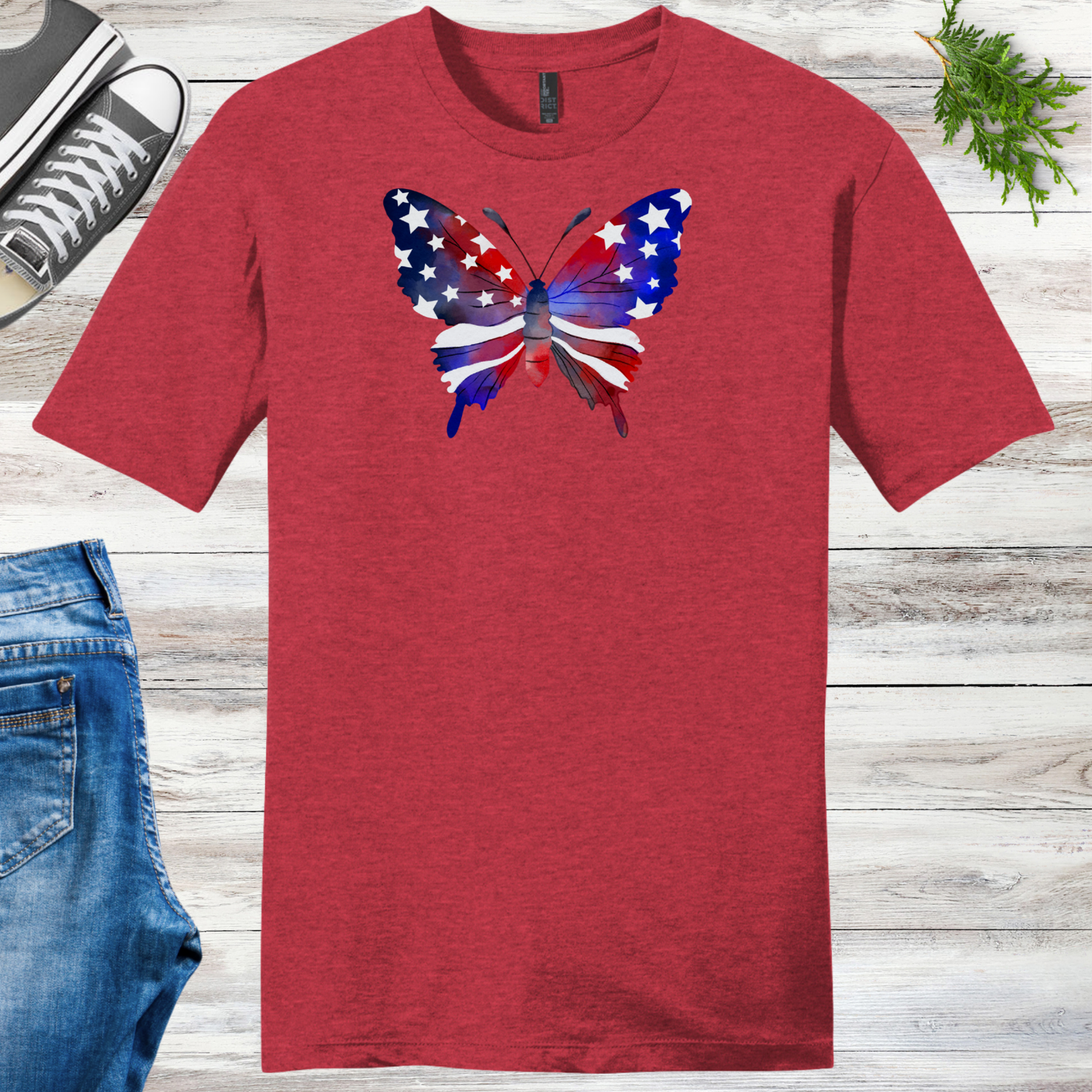 4th Of July Butterfly Unisex Tee