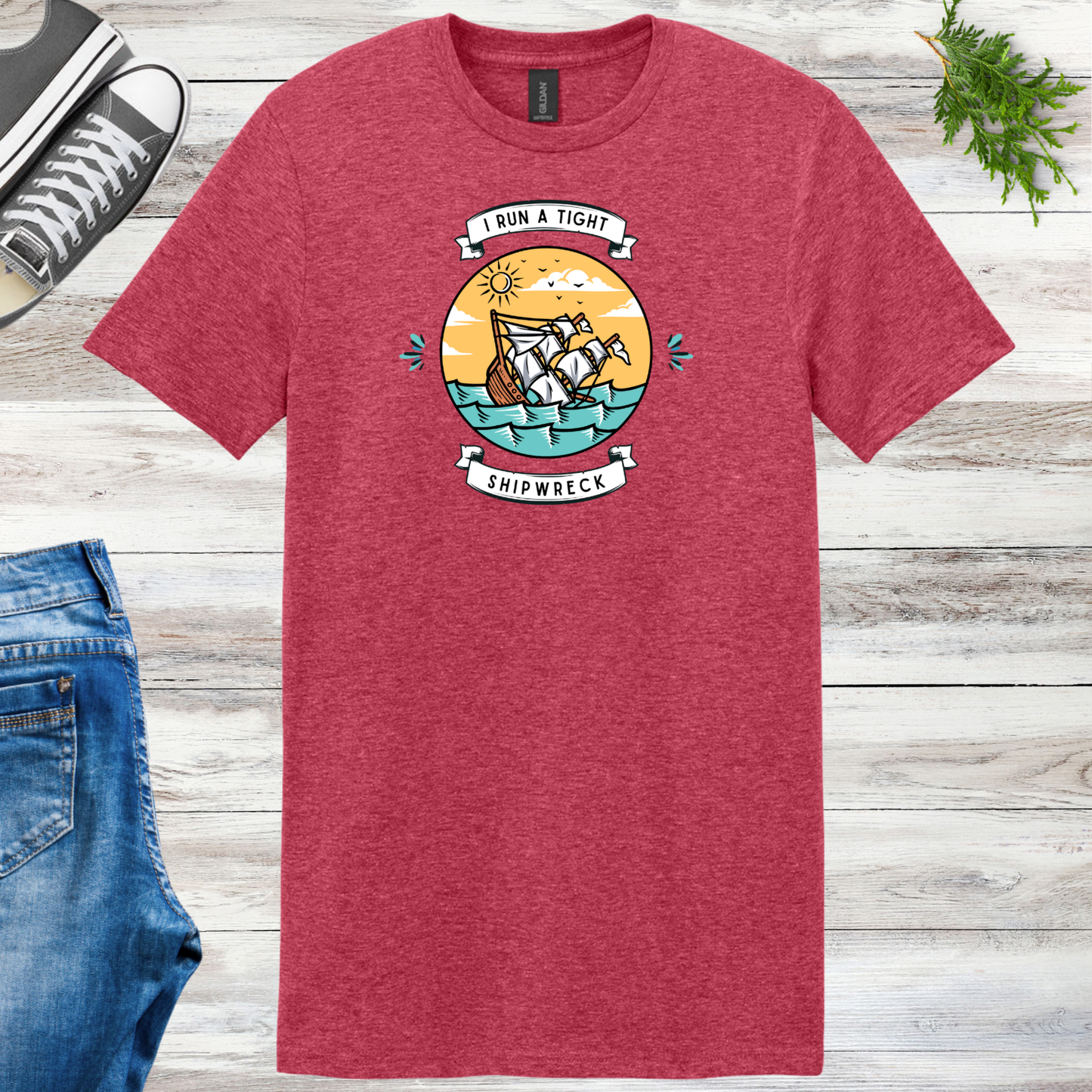 Run A Tight Shipwreck Unisex Tee