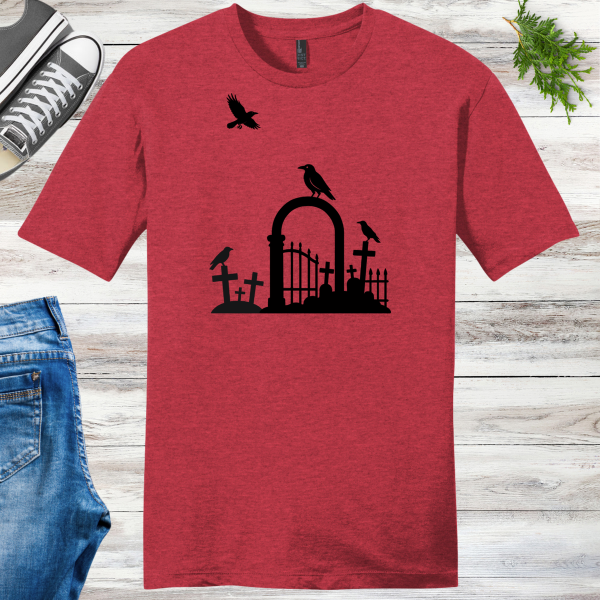 Cemetery Crows Unisex Tee