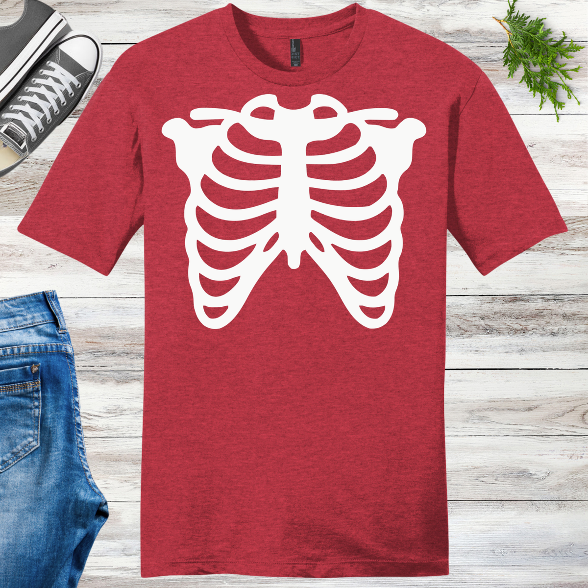 Glow Skeleton Ribs Unisex Tee