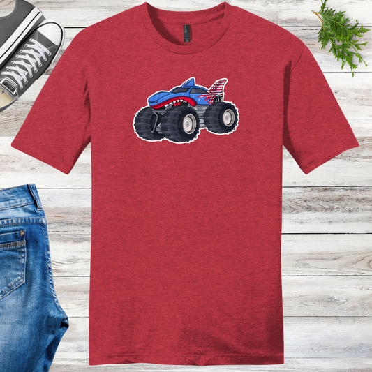 RWB Patriotic Shark Truck Unisex Tee