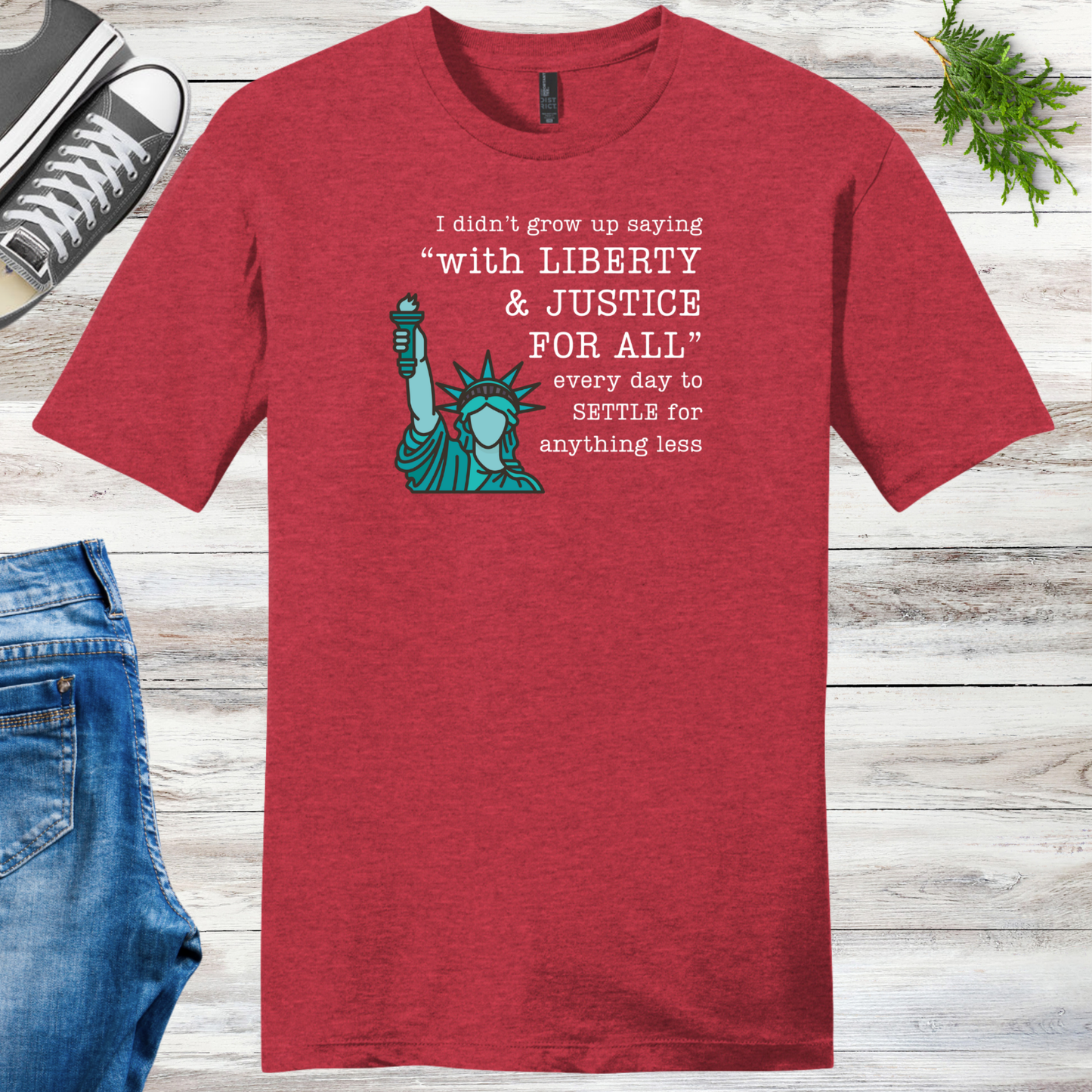 Green Liberty Unisex Tee