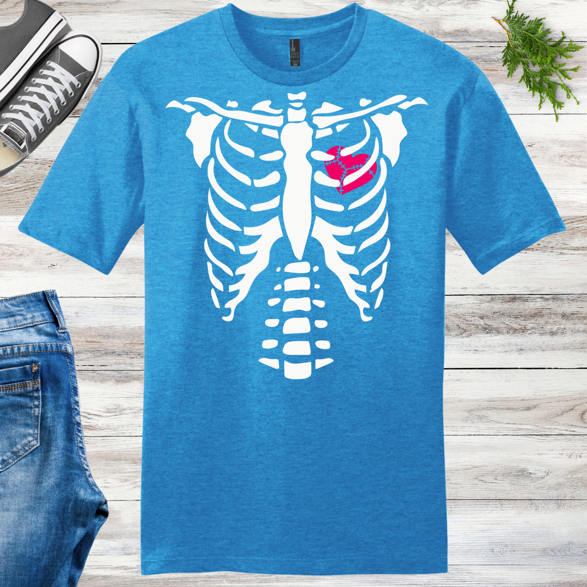 Glow Heart Ribs Unisex Tee