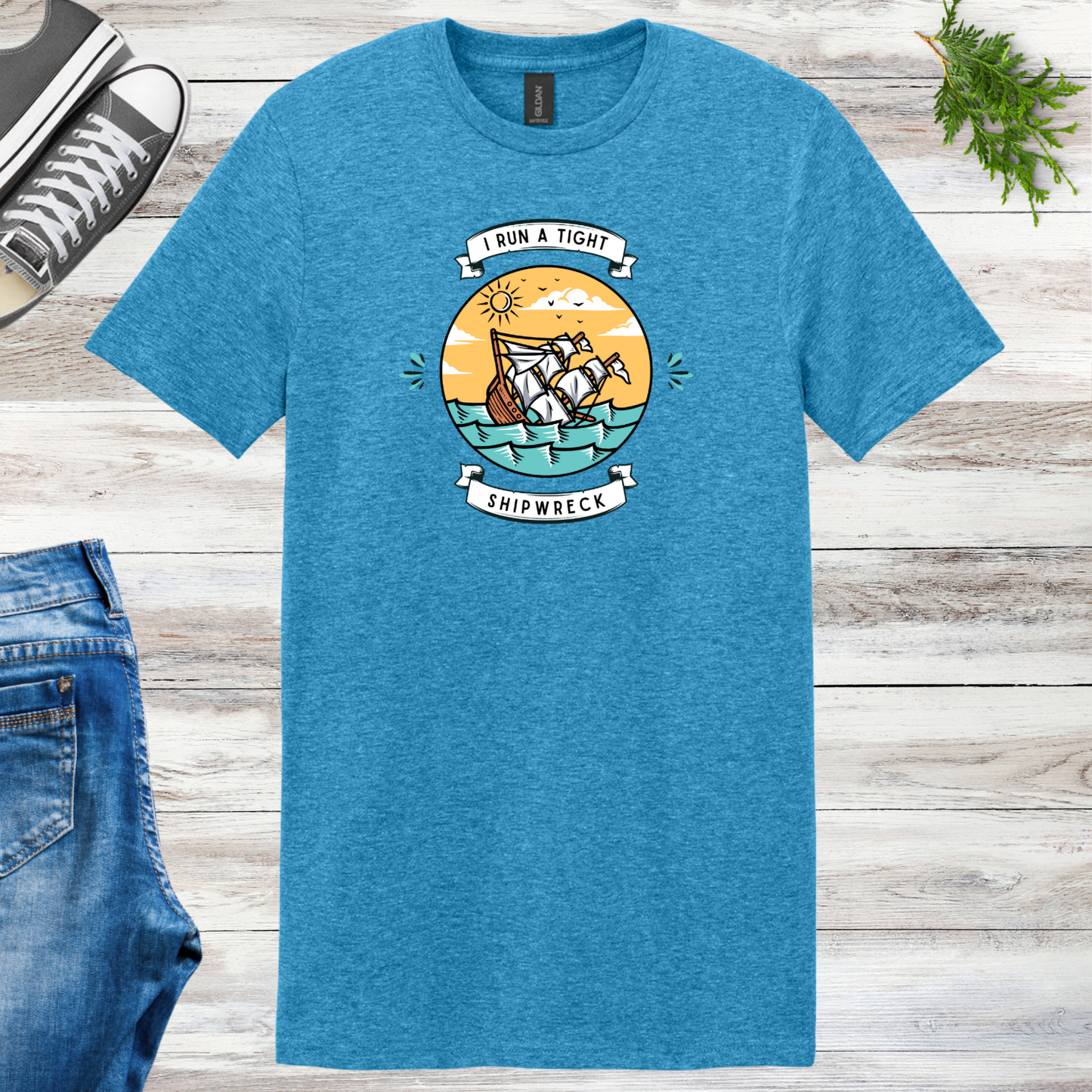 Run A Tight Shipwreck Unisex Tee
