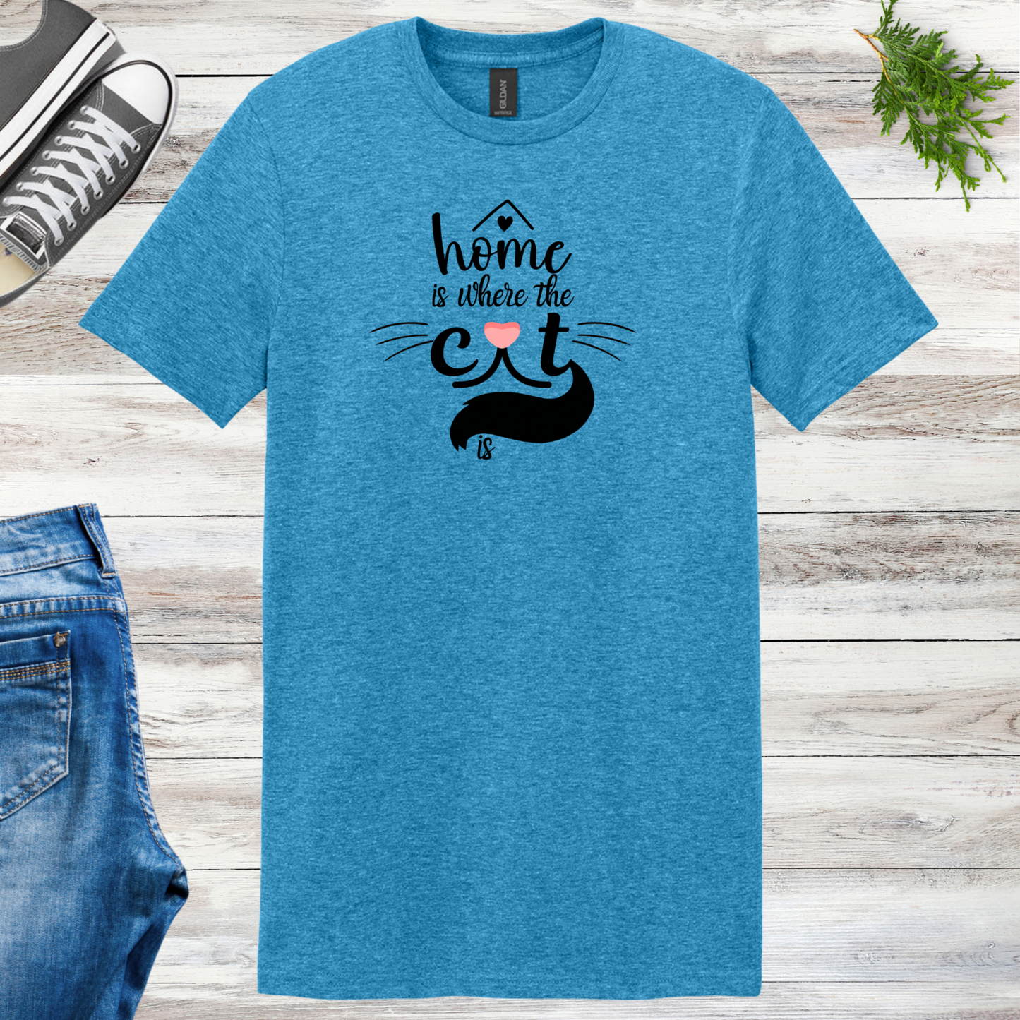 Home Is Where The Cat Is Unisex Tee