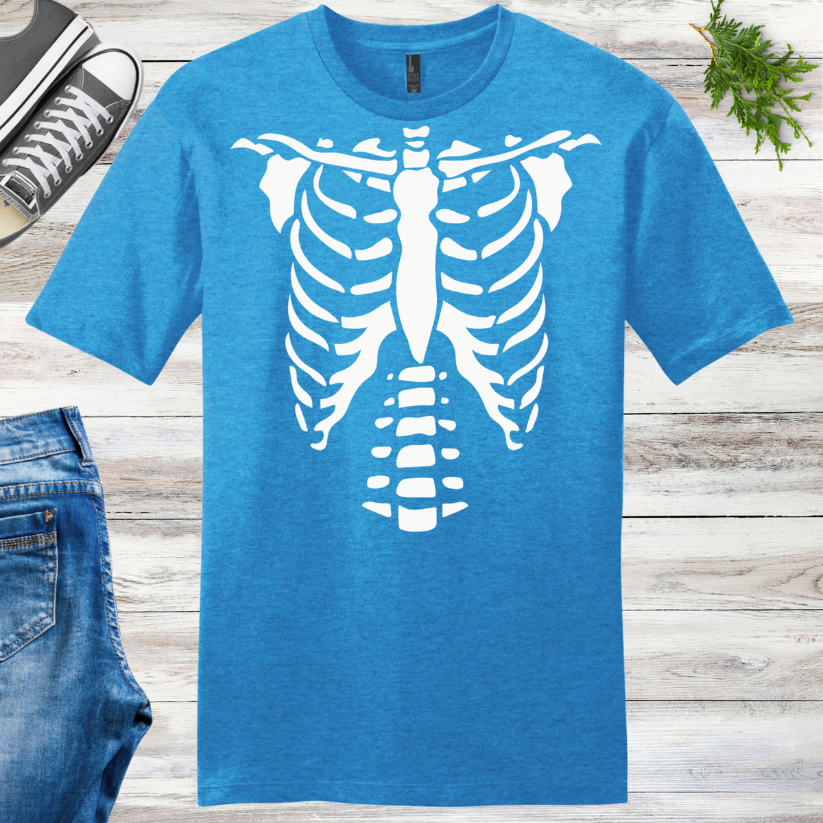 Glow Skeleton Torso Unisex Tee