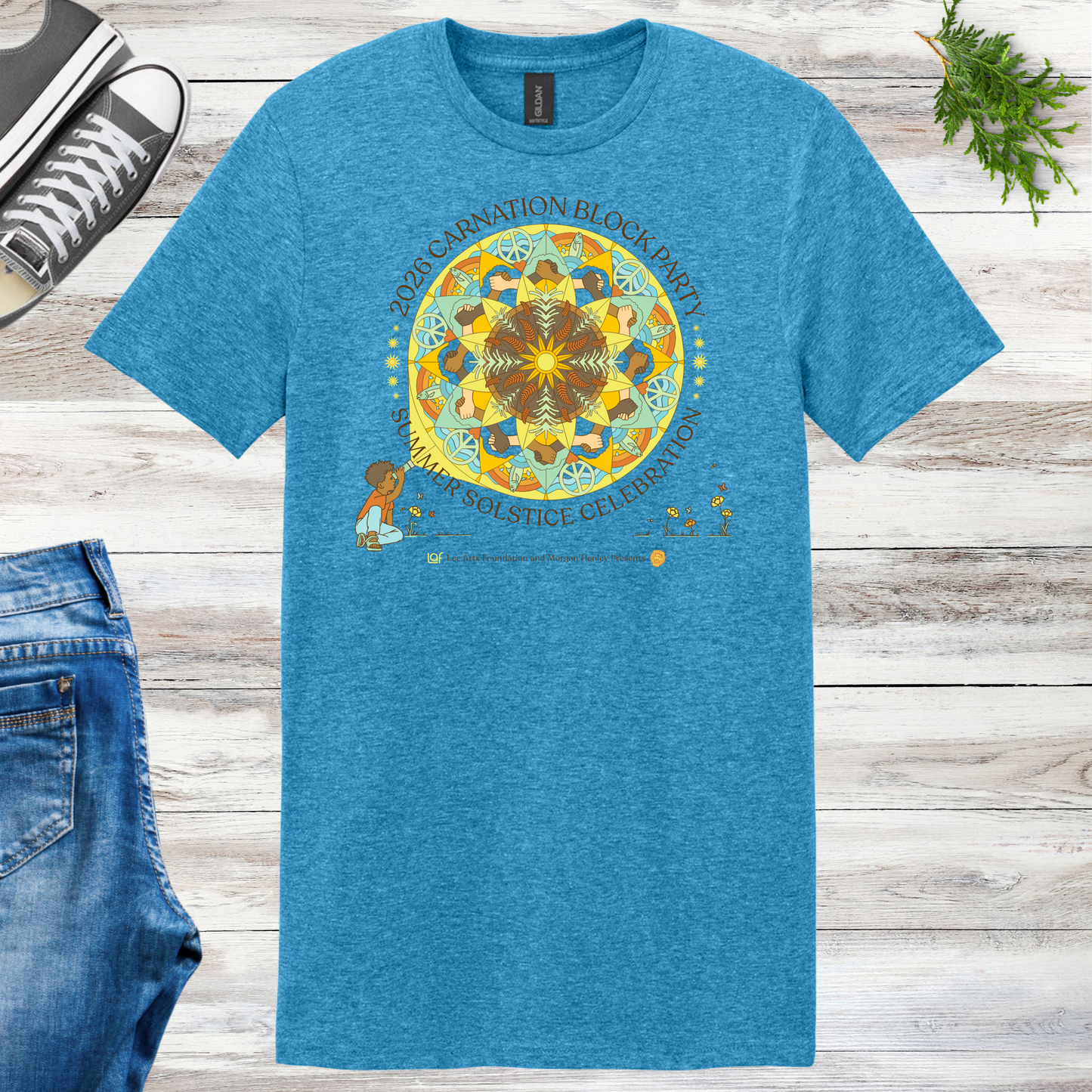 Carnation Solstice Block Party Unisex Tee