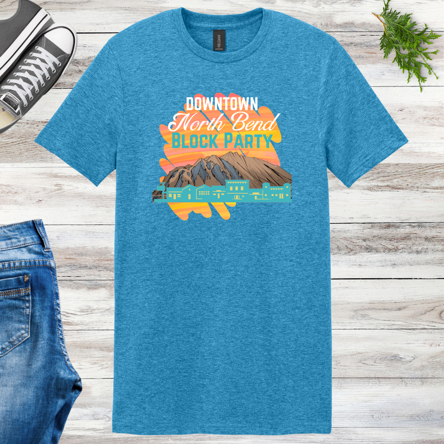 Downtown North Bend Block Party Unisex Tee