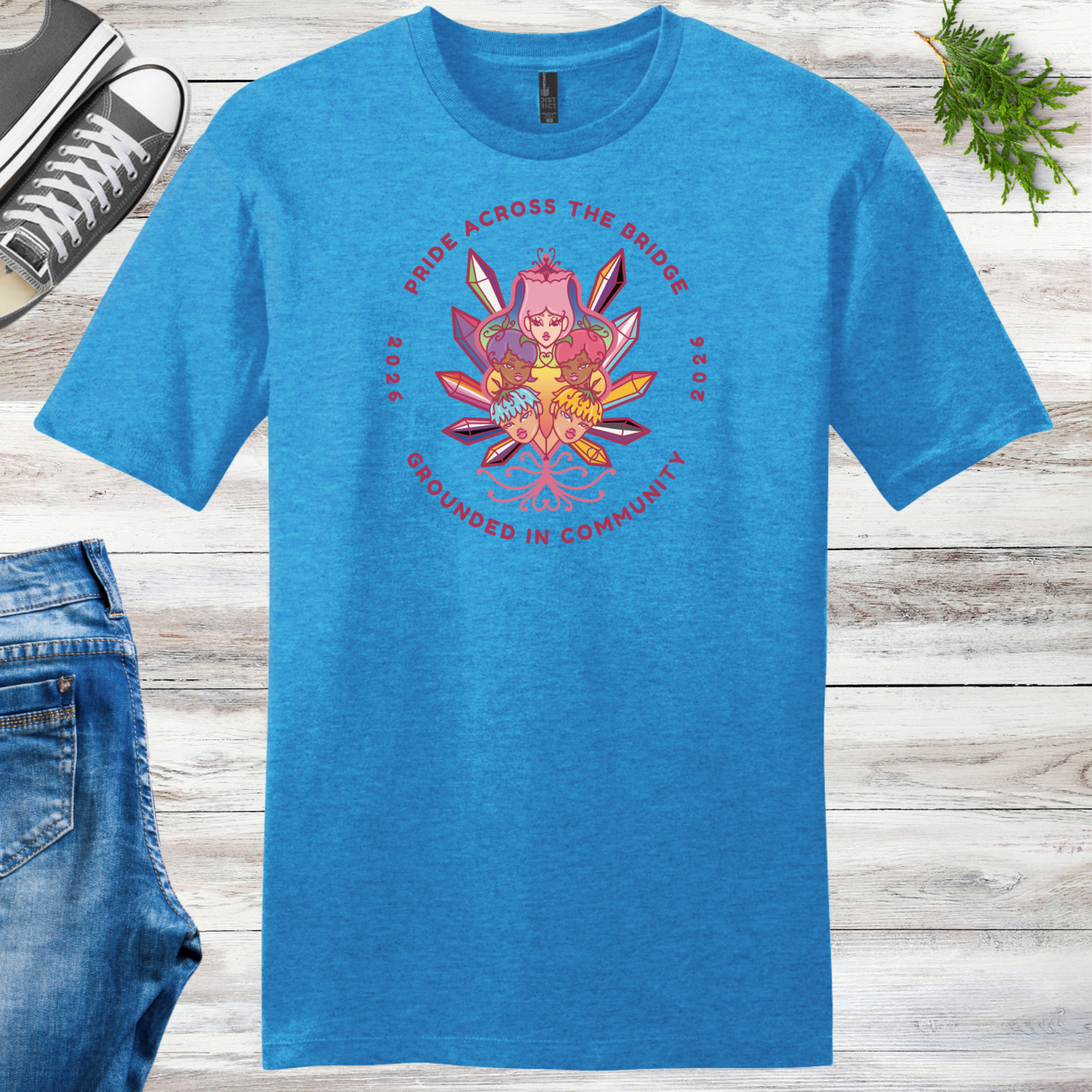 Pride Across the Bridge 2026 Unisex Event Tee