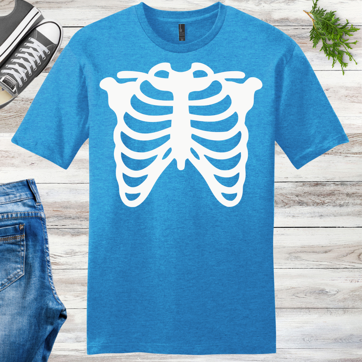 Glow Skeleton Ribs Unisex Tee