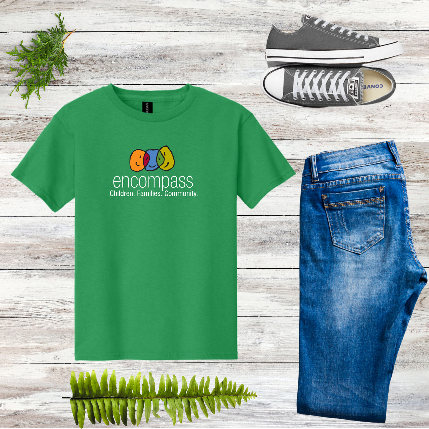 Encompass Youth Crewneck Tee