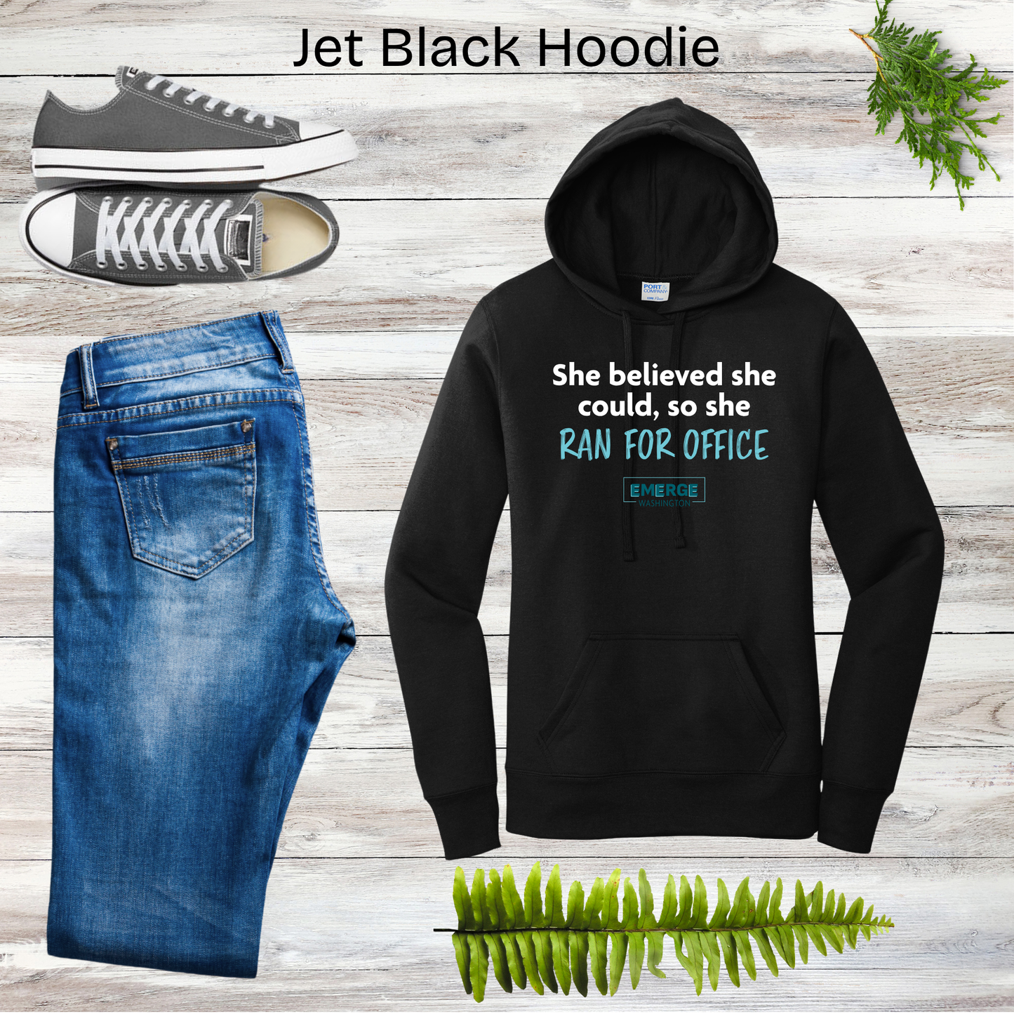 She Believed Women's Hoodie Emerge WA