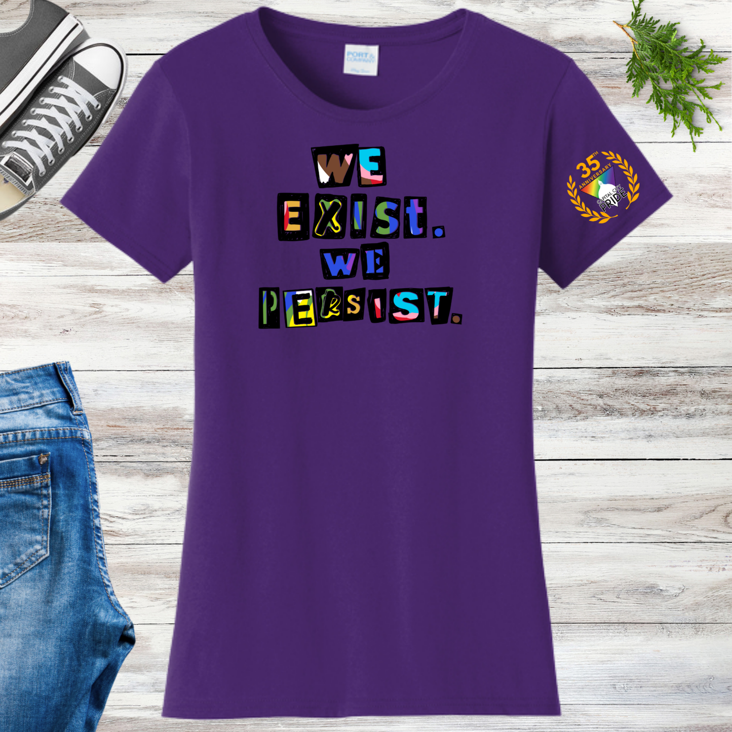 Olympia Pride 2026 We Exist We Persist Women's Tee