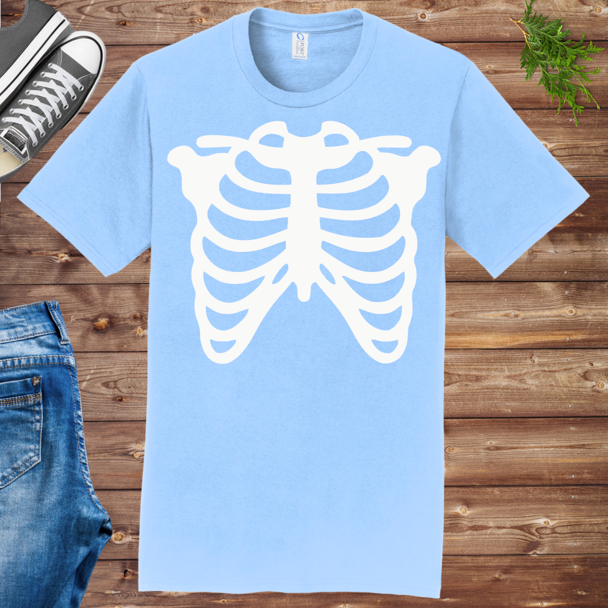 Glow Skeleton Ribs Unisex Tee