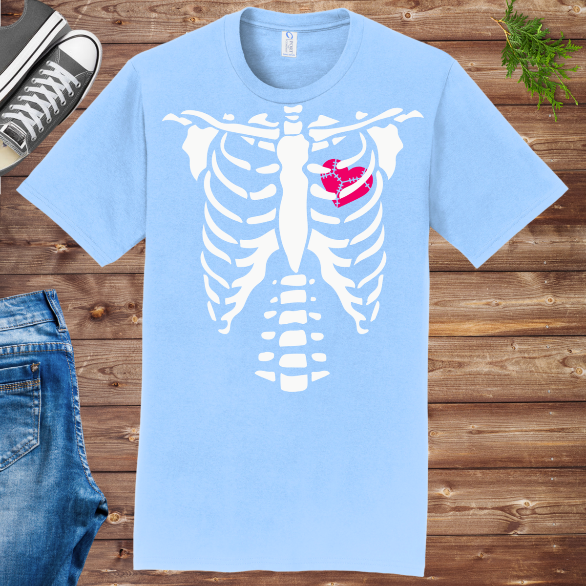 Glow Heart Ribs Unisex Tee