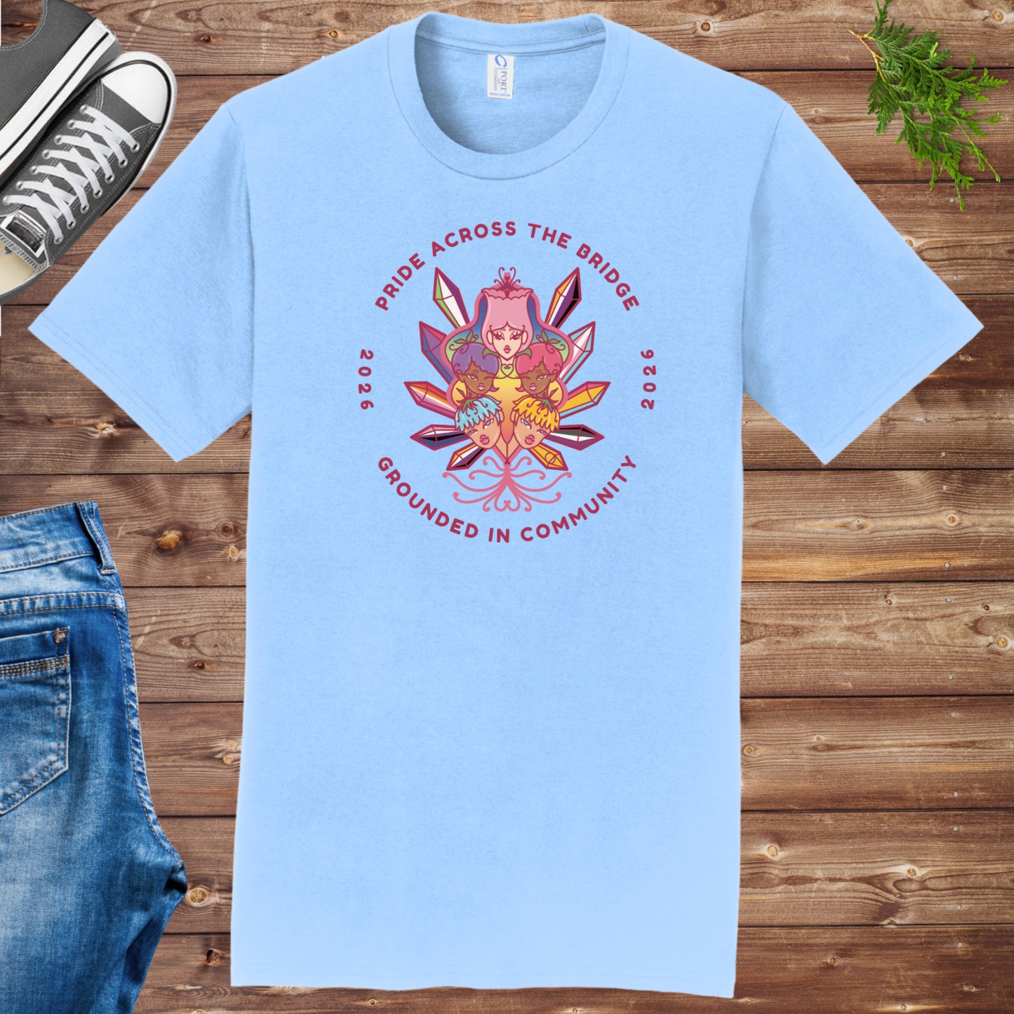 Pride Across the Bridge 2026 Unisex Event Tee