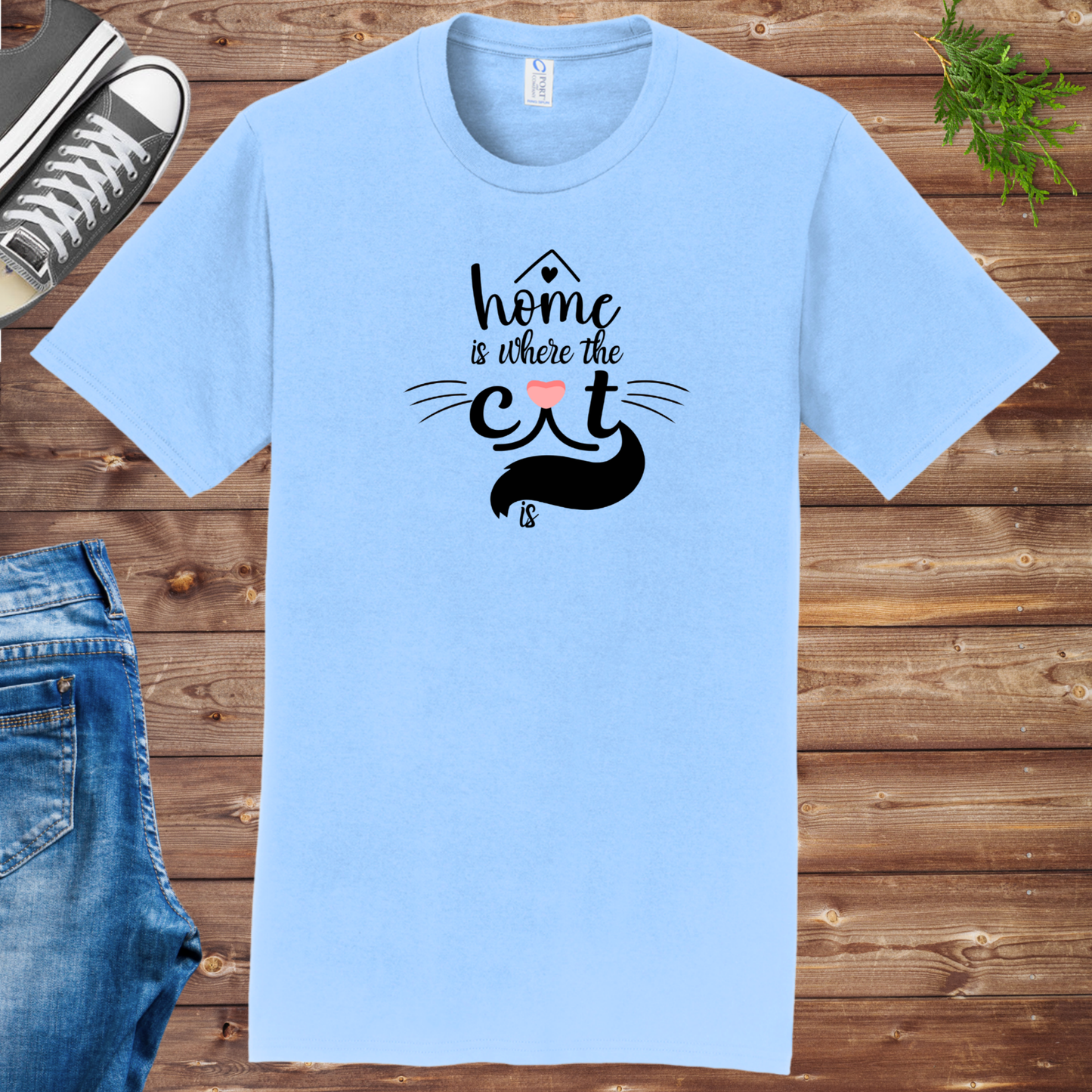 Home Is Where The Cat Is Unisex Tee