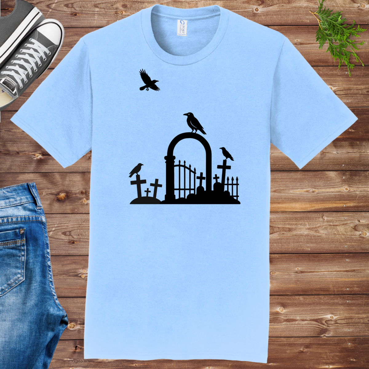 Cemetery Crows Unisex Tee