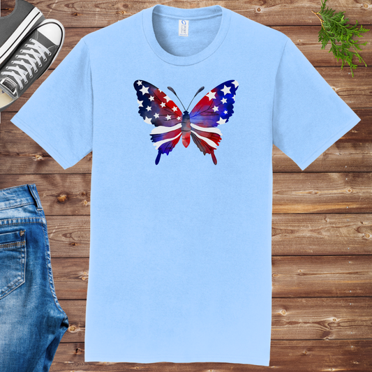 4th Of July Butterfly Unisex Tee