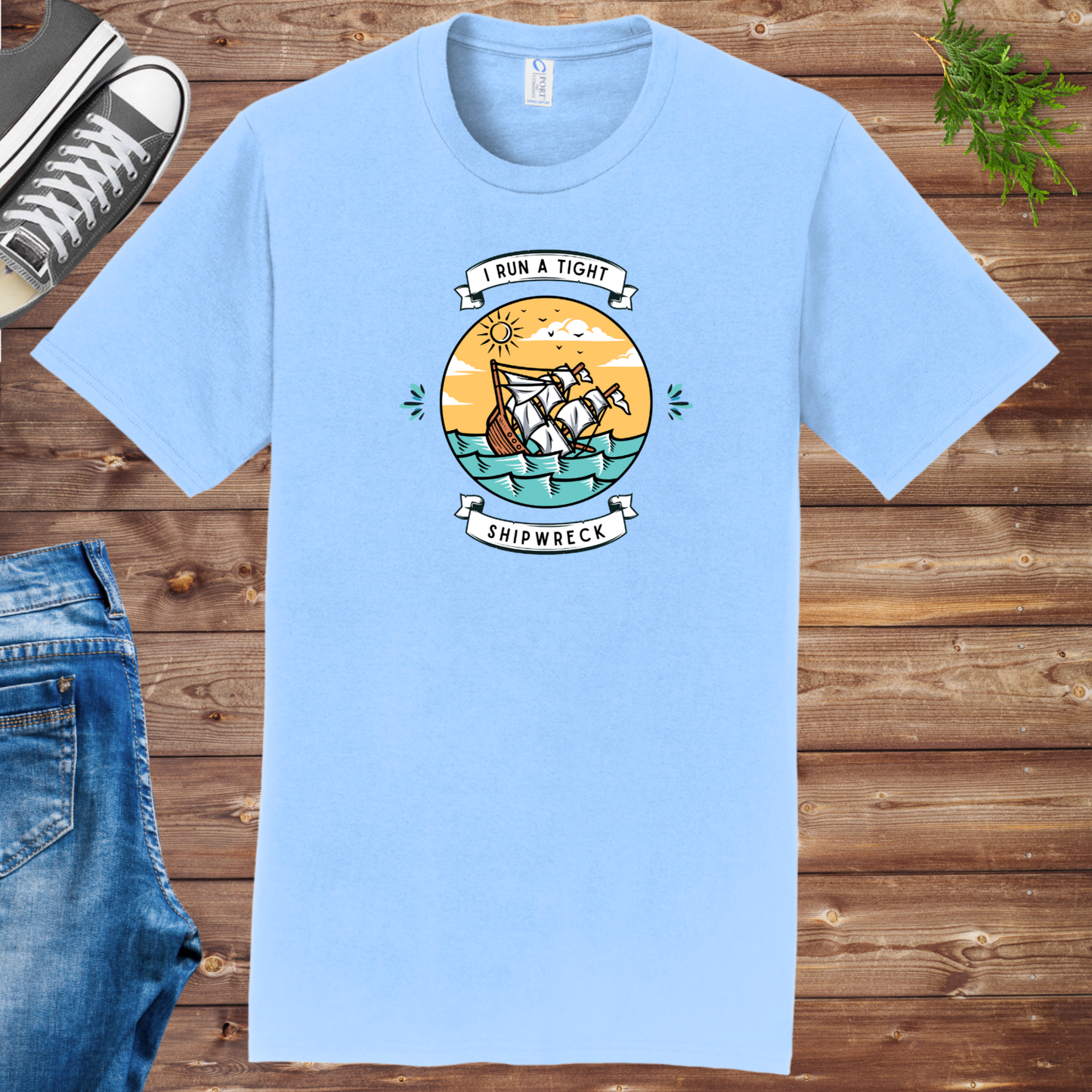 Run A Tight Shipwreck Unisex Tee