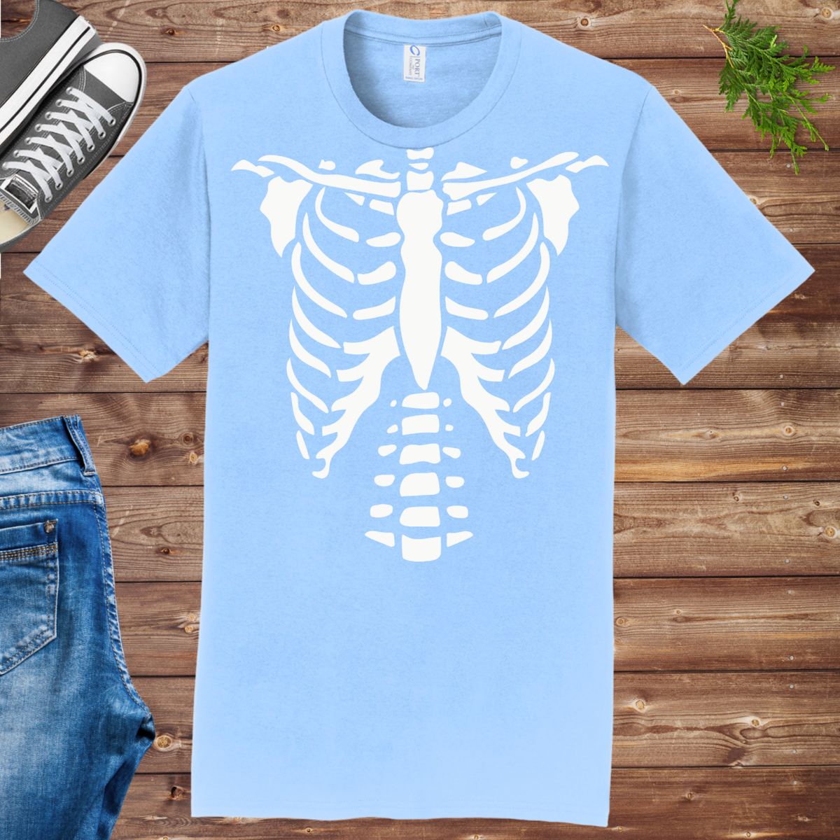 Glow Skeleton Torso Unisex Tee