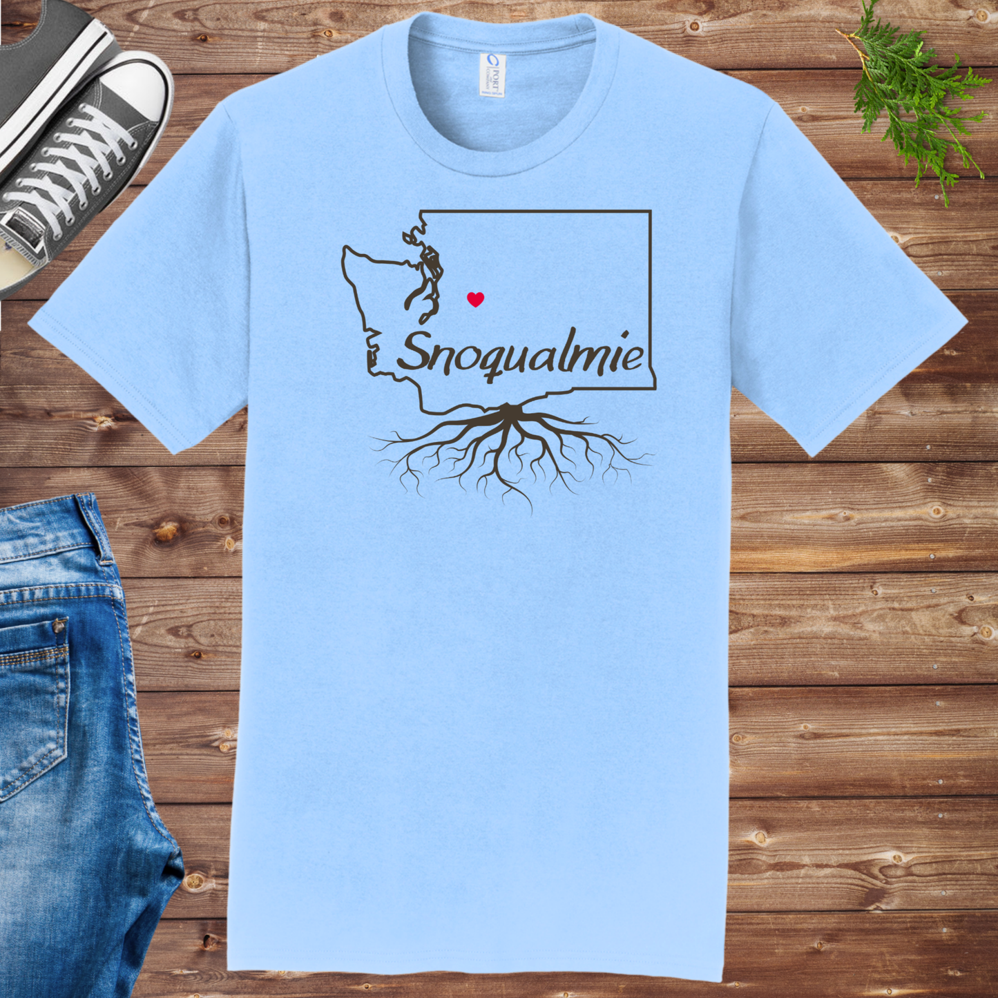 Snoqualmie Roots Unisex Tee Template