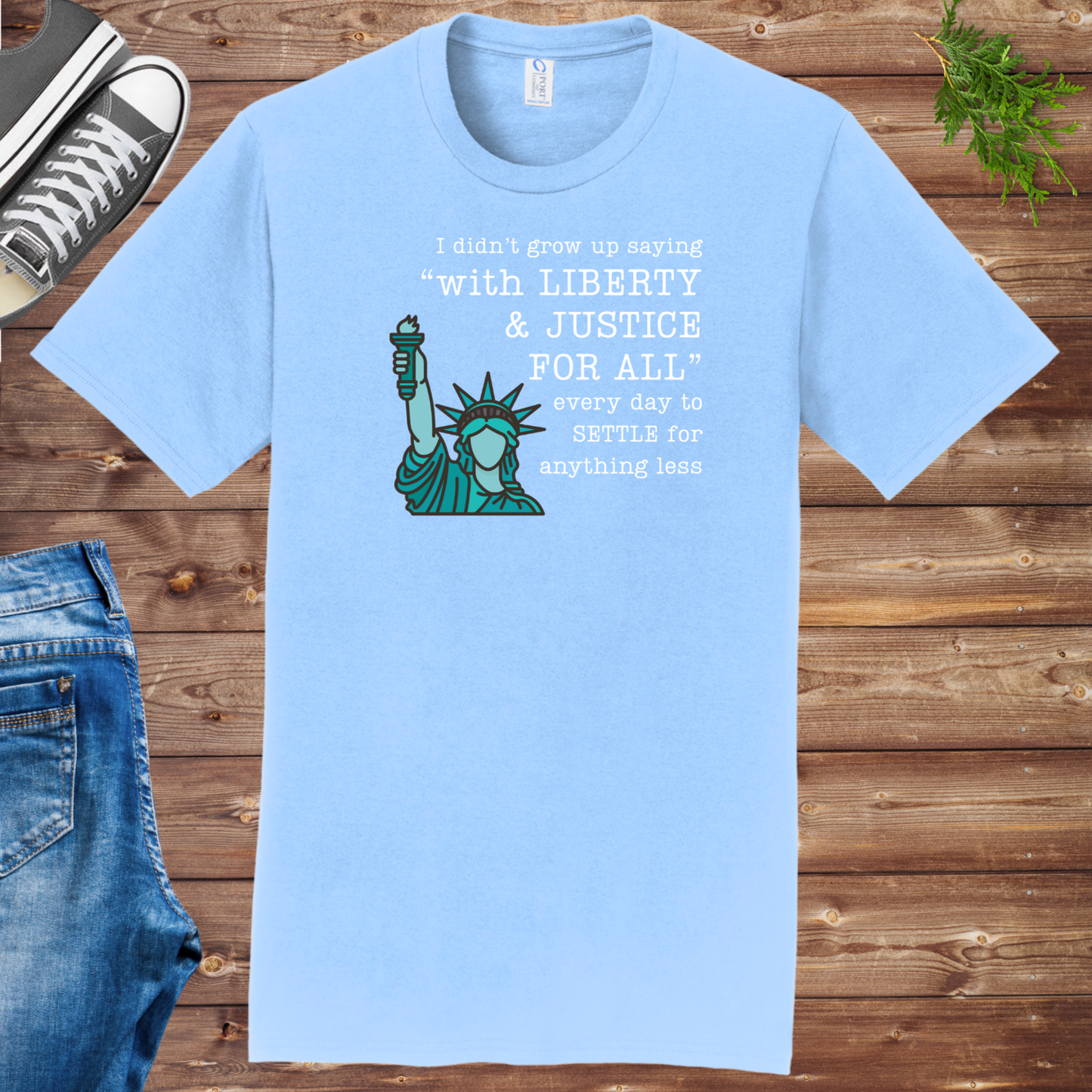Green Liberty Unisex Tee