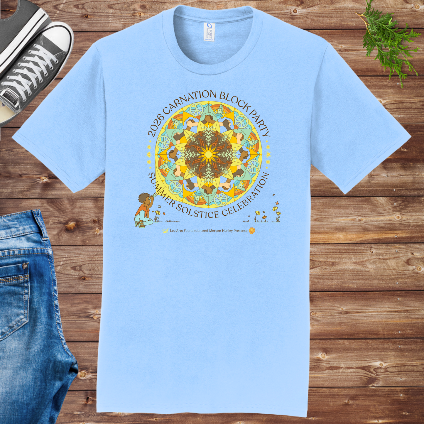 Carnation Solstice Block Party Unisex Tee