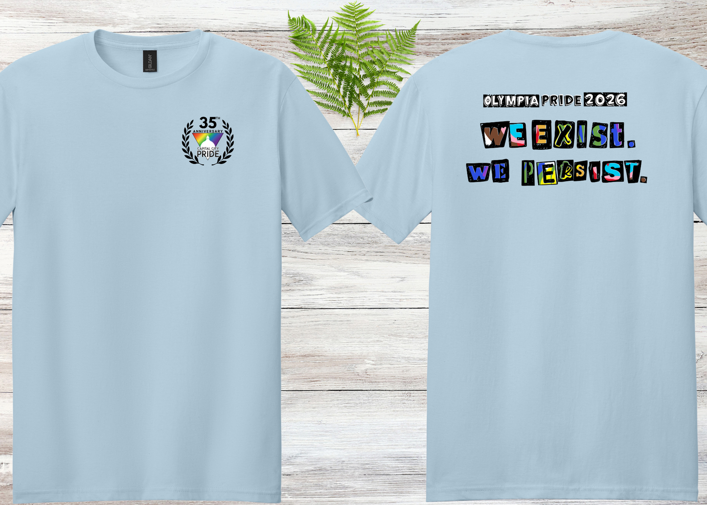 Olympia Pride 2026 We Exist We Persist Unisex Tee