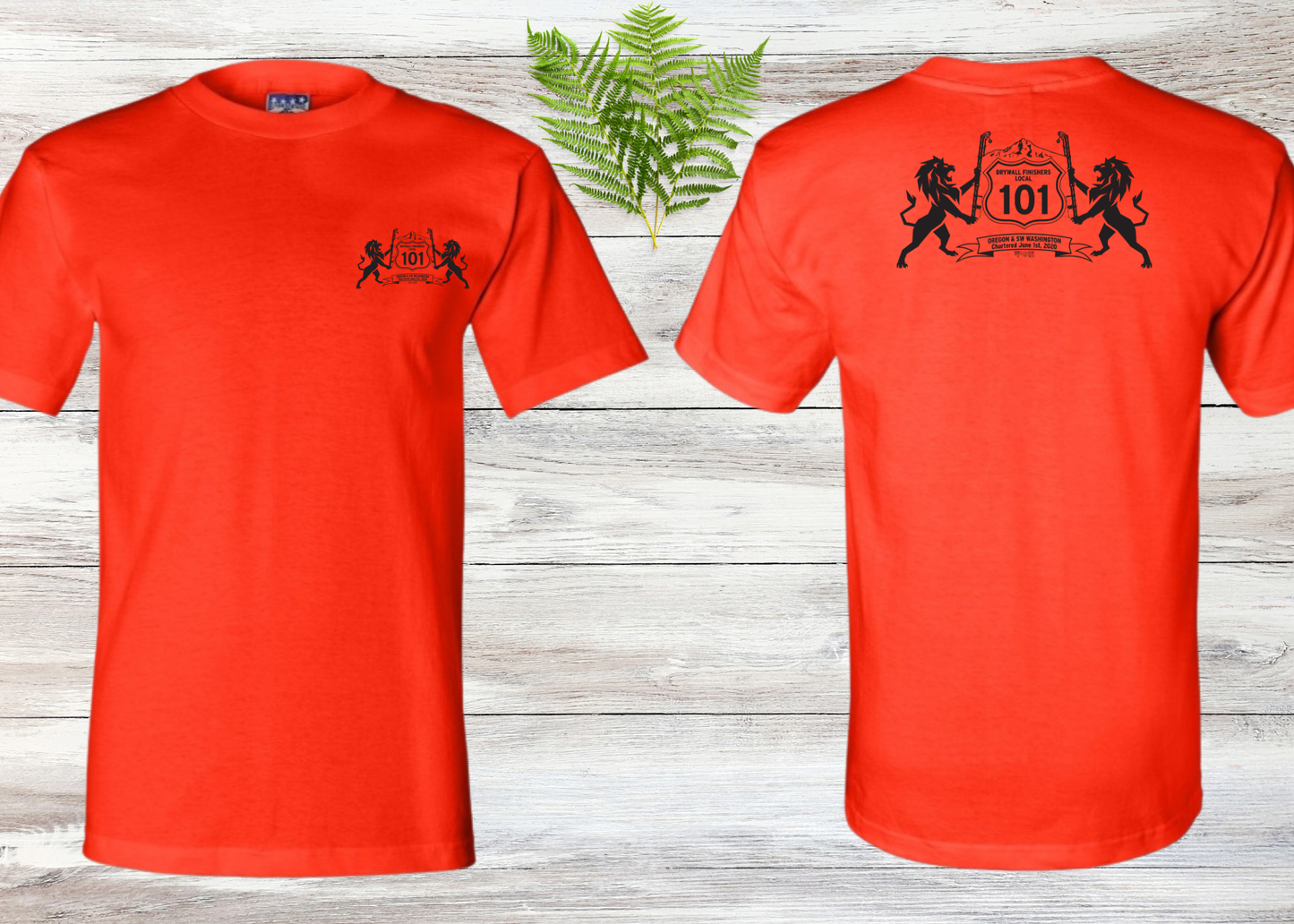 Drywall Finishers Local Union #101 Bayside 2905 Union Made T-shirt