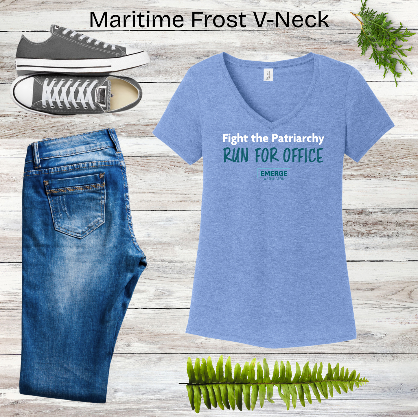 Patriarchy Women's V-neck Emerge WA