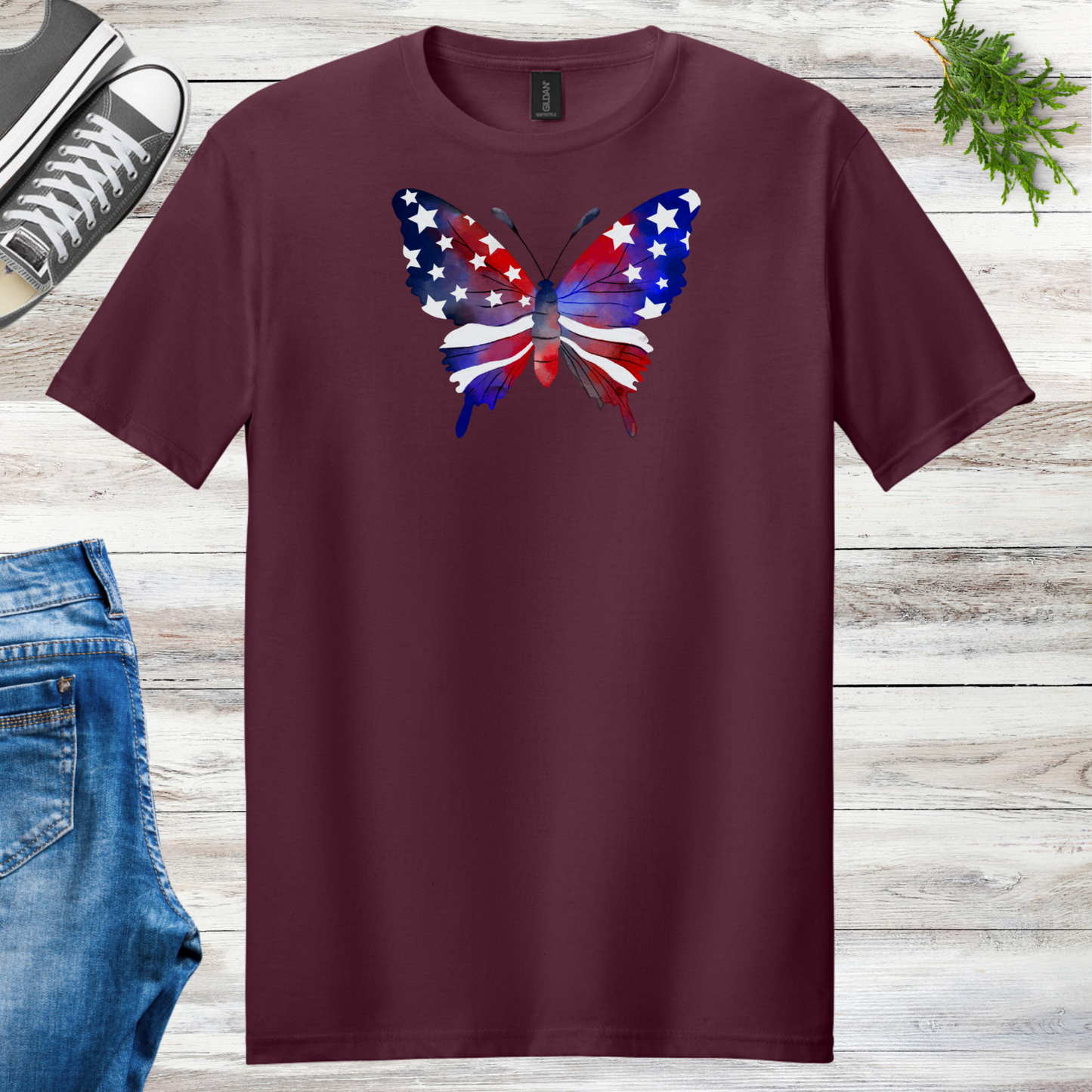 4th Of July Butterfly Unisex Tee